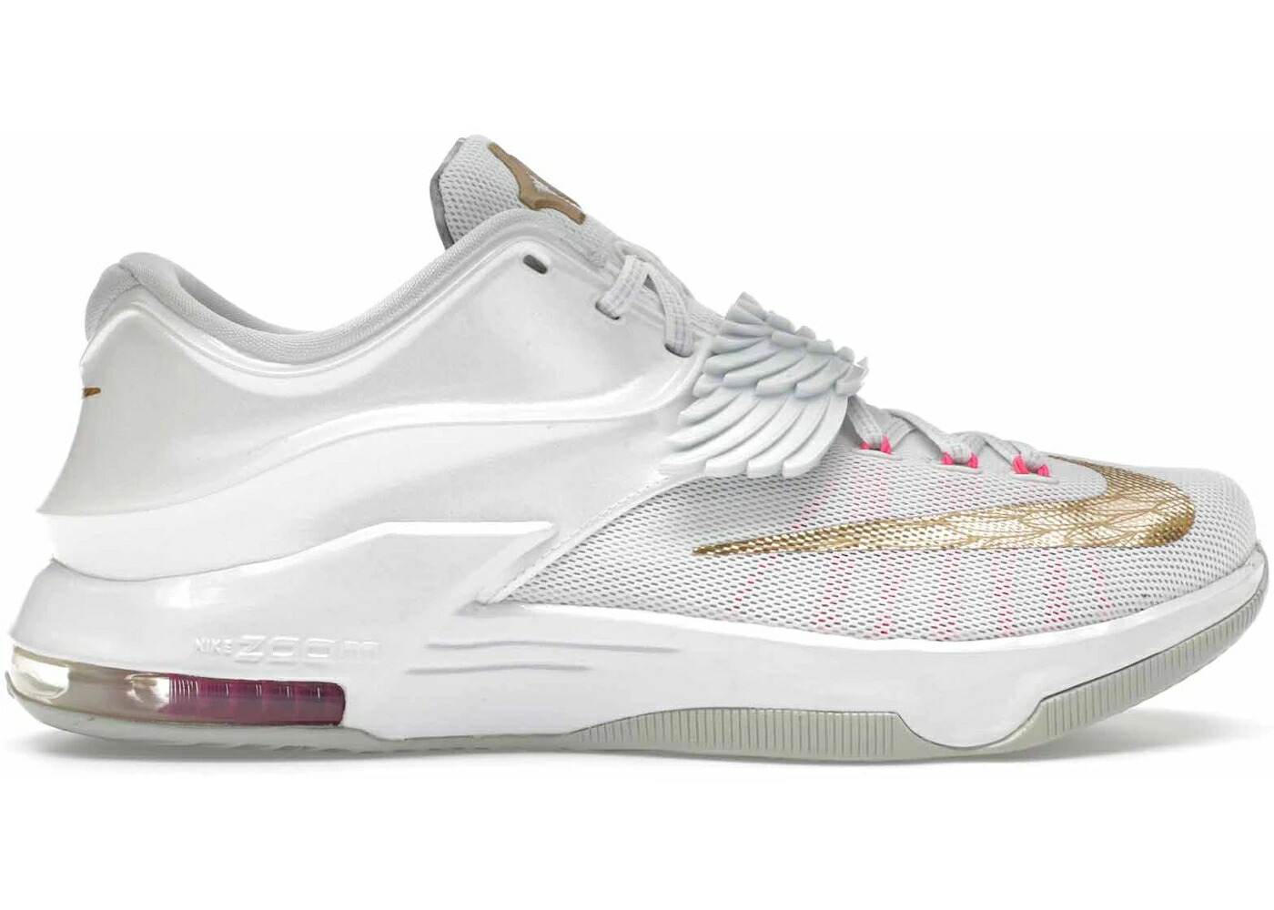 ナイキ パール 白いこと 白いこと ゴールド サクラ色 スニーカー メンズ NIKE KD 7 AUNT PEARL / WHITE METALLIC GOLD PINK POW