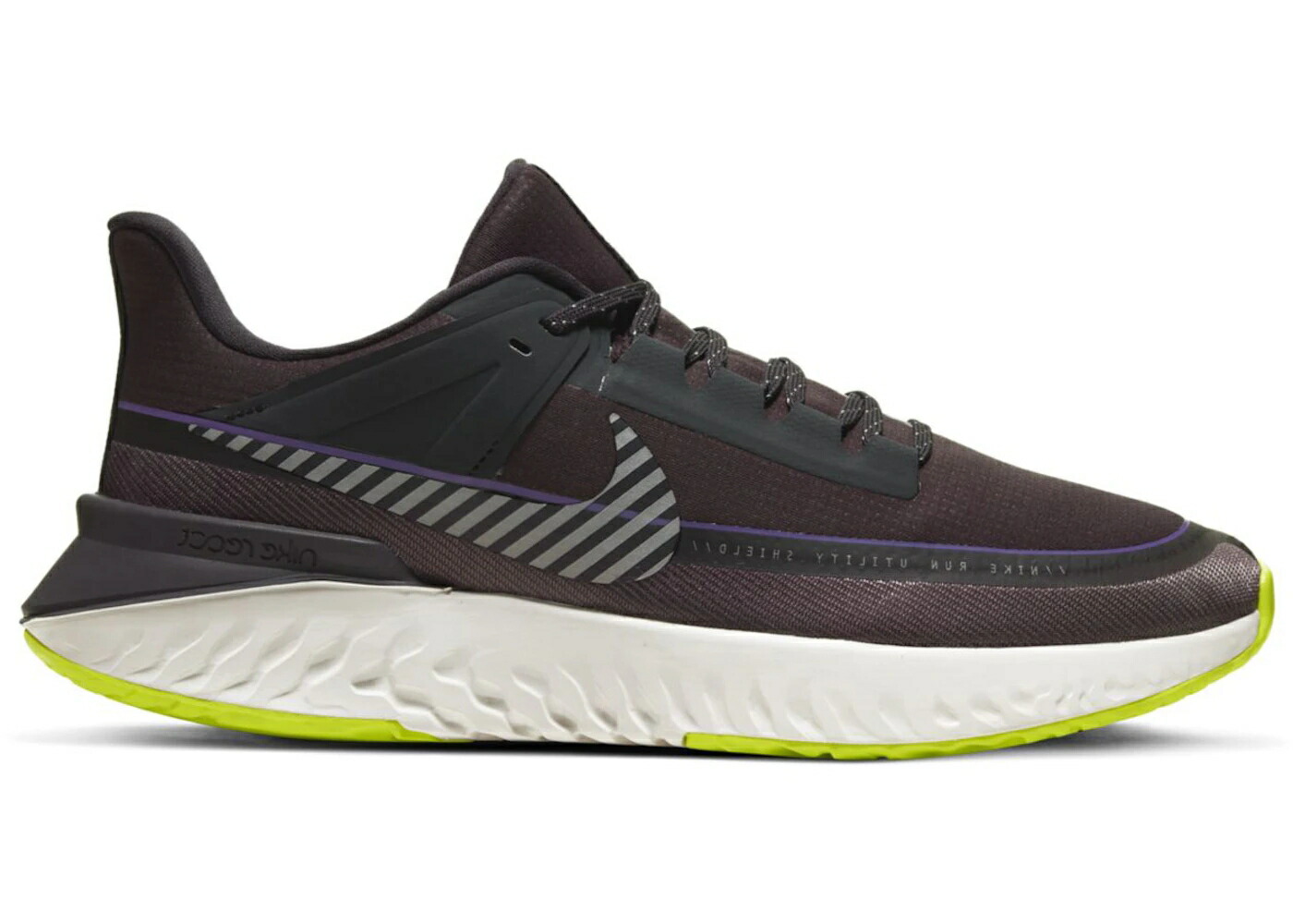 ナイキ レジェンド リアクト 銀色 シルバー 灰色 グレー スニーカー メンズ NIKE LEGEND REACT 2 SHIELD REFLECTIVE SILVER DARK GREY / OIL GREY REFLECT SILVER