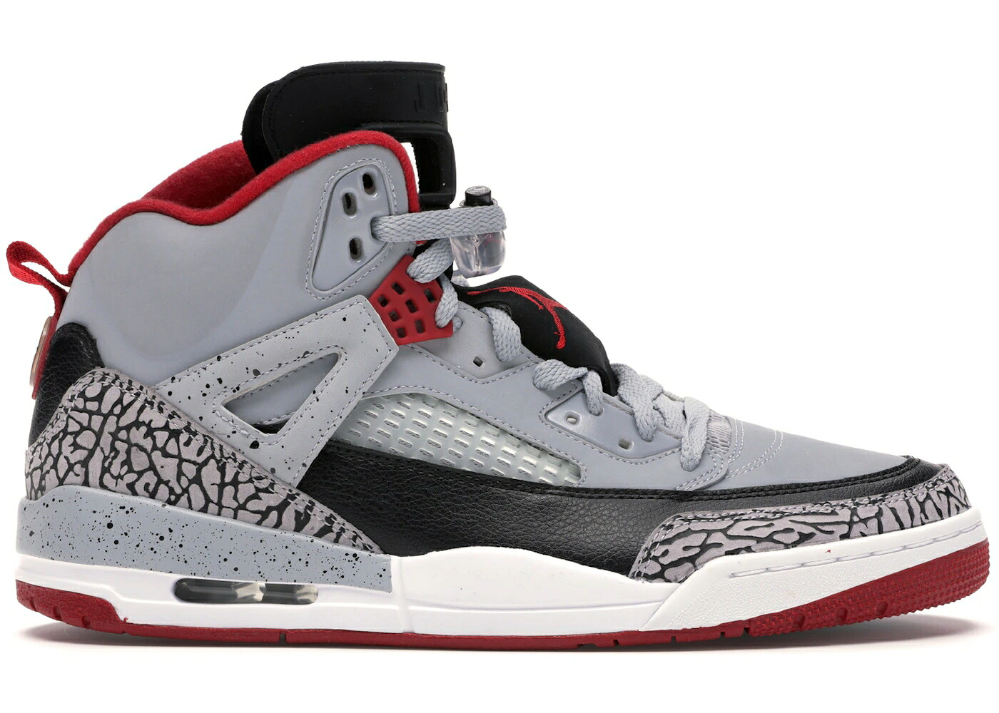 ナイキ ジョーダン 灰色 グレー 黒色 ブラック 白色 ホワイト 赤 レッド スニーカー メンズ JORDAN SPIZIKE WOLF GREY / WOLF GREY BLACK WHITE GYM RED|スニケス