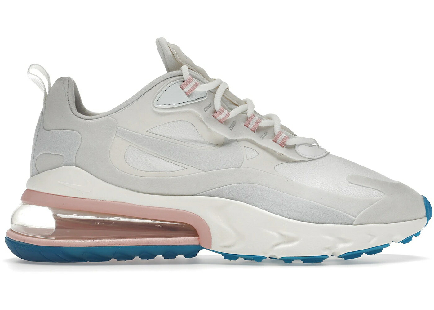 ナイキ マックス リアクト 今めかしい 白いこと 白いこと アクア 大気圏マックス WOMEN\u0027S スニーカー レディース NIKE AIR MAX 270 REACT AMERICAN MODERN (WOMEN\u0027S) / SUMMIT WHITE GHOST AQUA PHANTOM