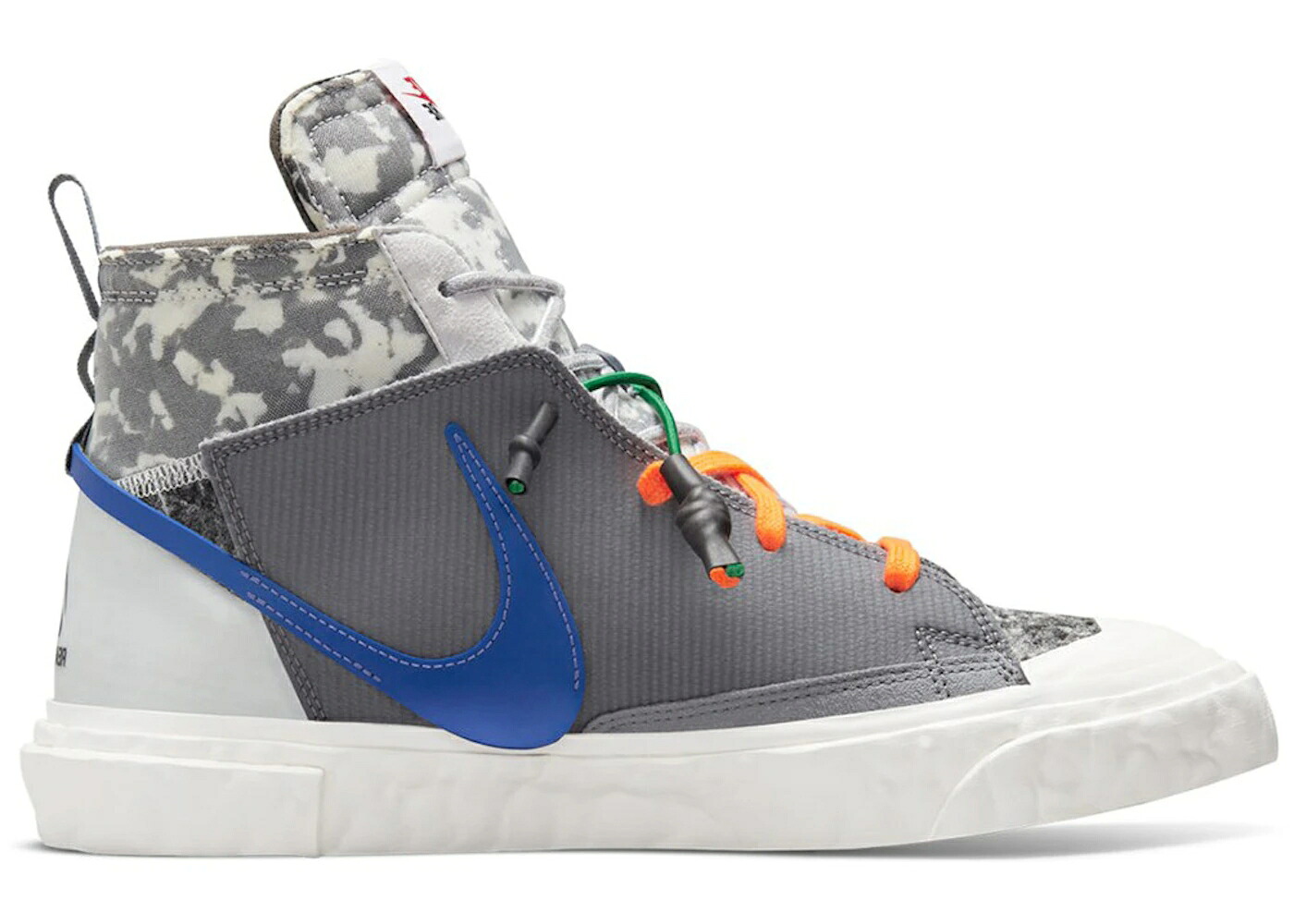 ナイキ ブレイザー ミッド 白いこと 白いこと 薄墨色 薄墨色 スニーカー メンズ NIKE BLAZER MID READYMADE WHITE GREY (FRIENDS AND FAMILY) / GREY WHITE ROYAL