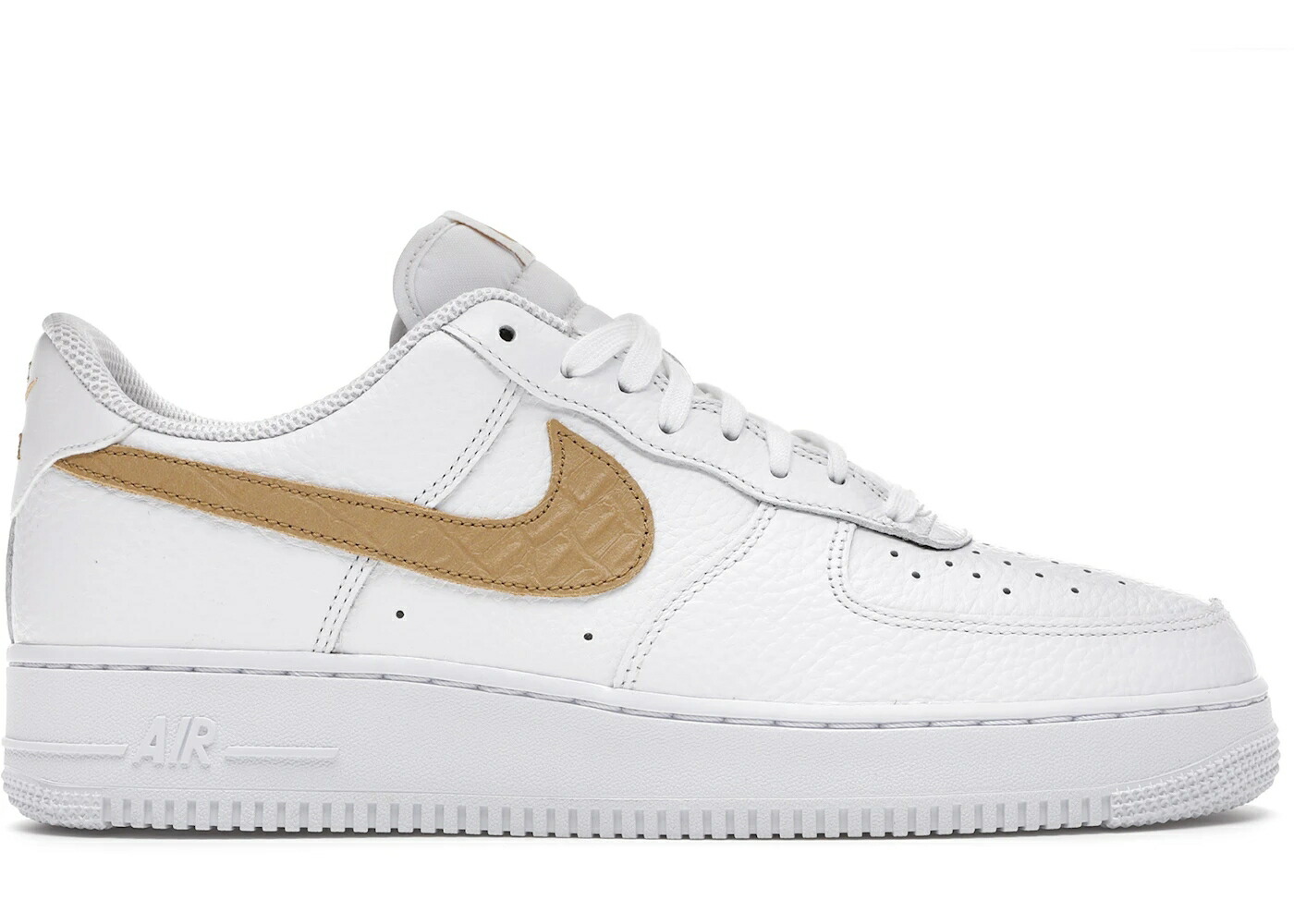 ナイキ ポニー クラブ ゴールド 白色 ホワイト エアフォース スニーカー メンズ NIKE AIR FORCE 1 LOW PONY HAIR SNAKESKIN CLUB GOLD / WHITE CLUB GOLD