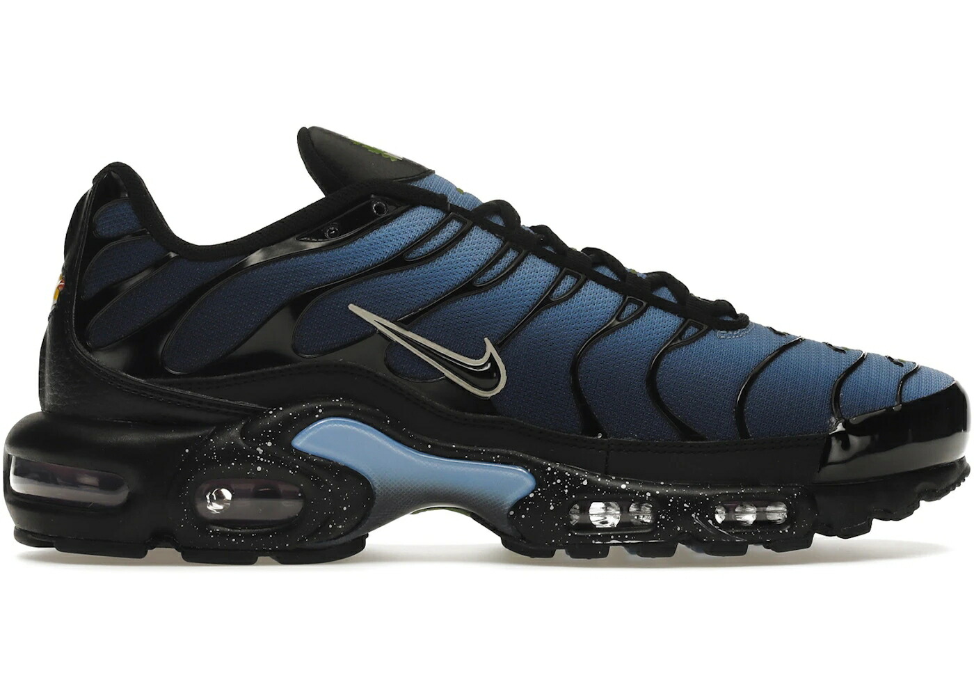 ナイキ マックス 黒色 ブラック 青色 ブルー エアマックスプラス スニーカー メンズ NIKE AIR MAX PLUS BLACK UNIVERSITY BLUE / BLACK UNIVERSITY BLUE