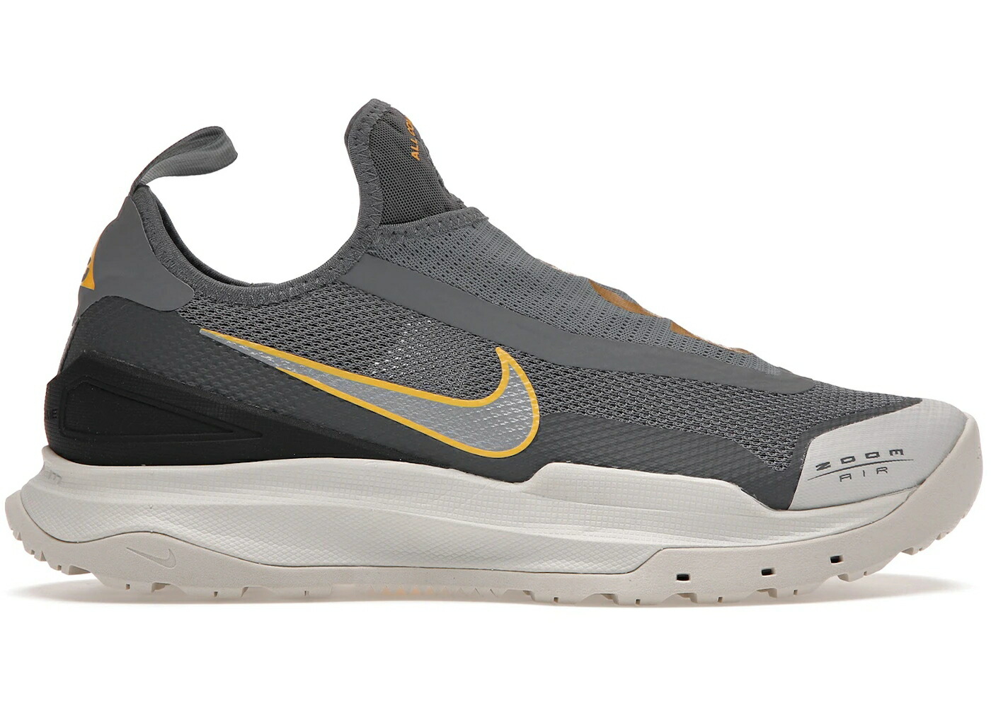 ナイキ ズーム 灰色 グレー 銀色 シルバー スニーカー メンズ NIKE ACG ZOOM AIR AO SMOKE GREY AMARILLO / SMOKE GREY METALLIC SILVER