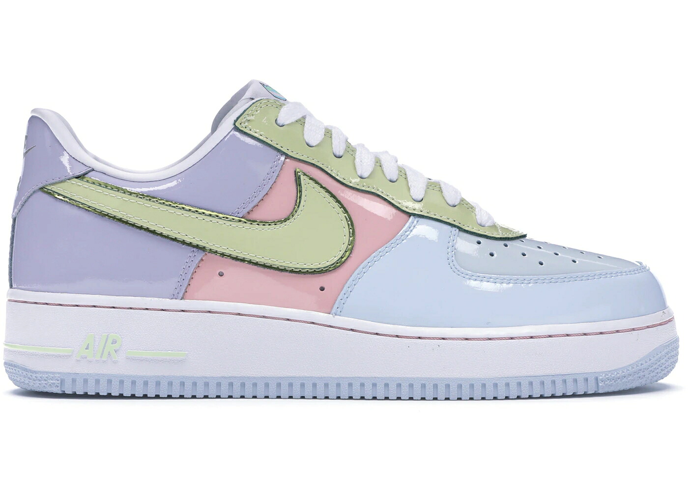 ナイキ 菩提樹 さくら色 空軍 スニーカー メンズ NIKE AIR FORCE 1 LOW EASTER (2017) / TITANIUM LIME ICE STORM PINK