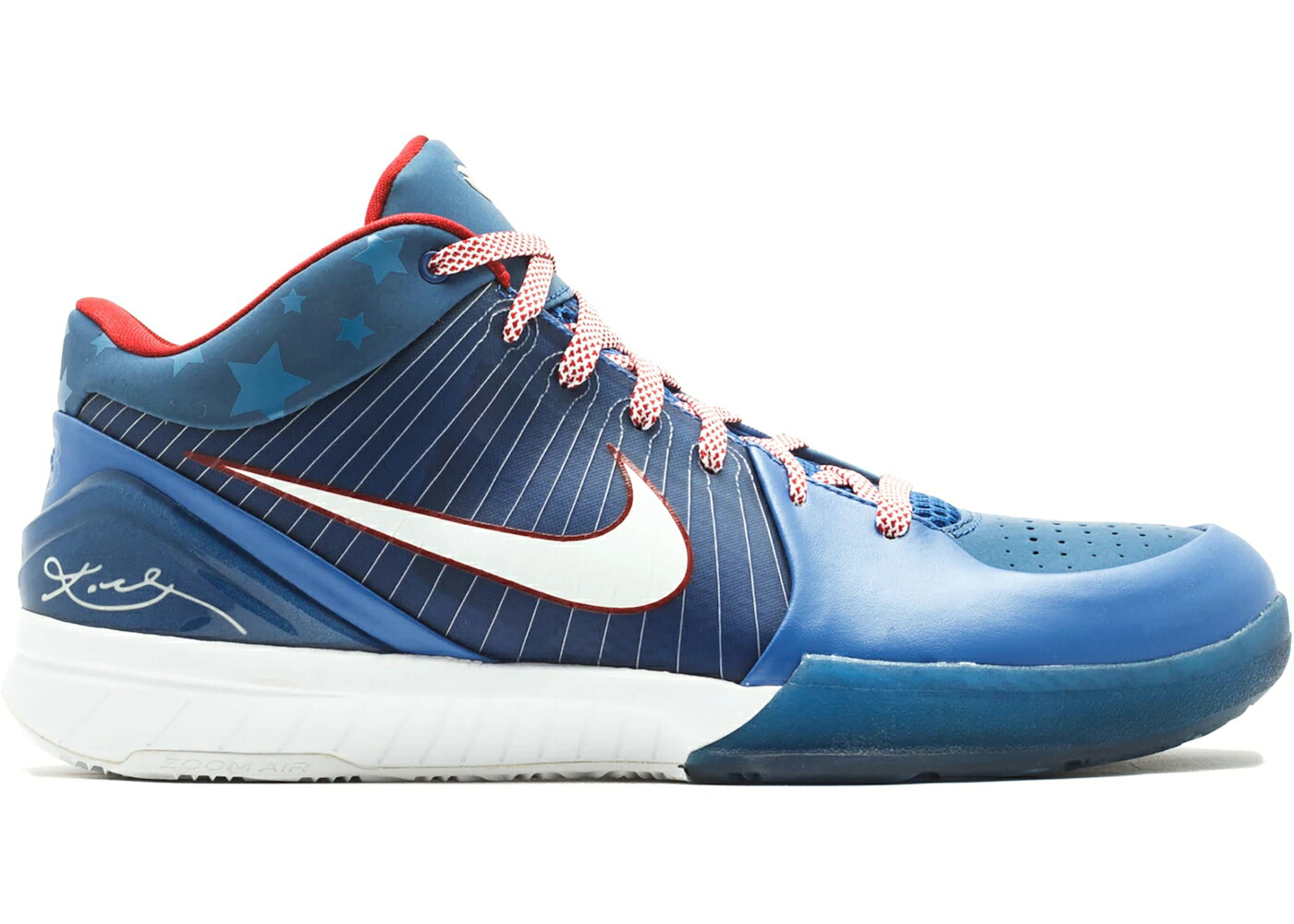ナイキ コービー 白色 ホワイト 赤 レッド スニーカー メンズ NIKE KOBE 4 PHILLY (2009) / VARSITY ROYAL WHITE VARSITY RED