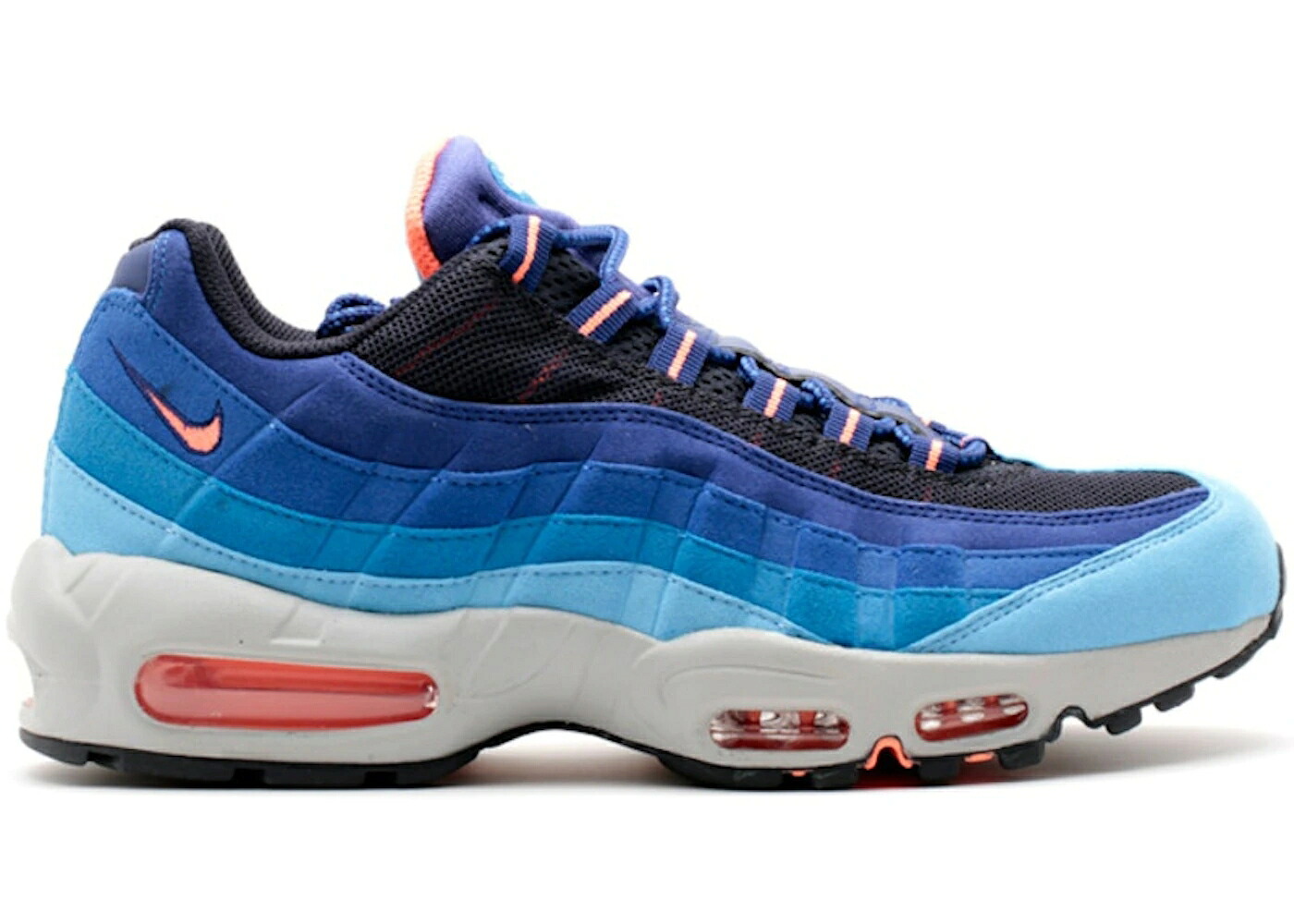ナイキ マックス 青色 ブルー エアマックス スニーカー メンズ NIKE AIR MAX 95 UNIVERSITY BLUE BRIGHT MANGO PHOTO / UNIVERSITY BLUE BRIGHT MANGO