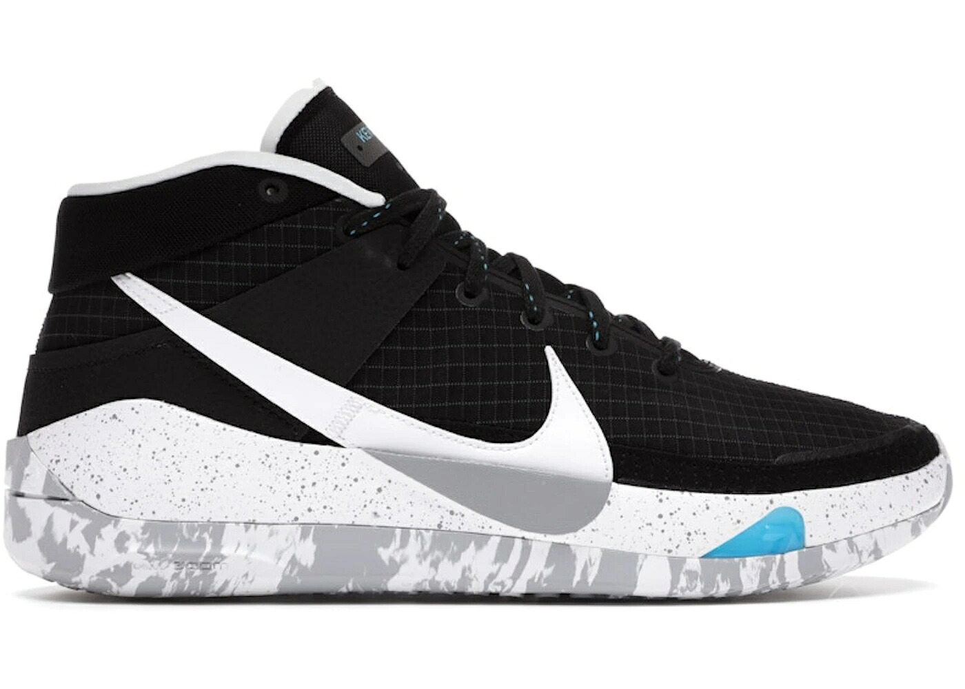 ナイキ サーティーン 黒色 ブラック 灰色 グレー 白色 ホワイト スニーカー メンズ NIKE KD 13 BLACK / BLACK WOLF GREY WHITE