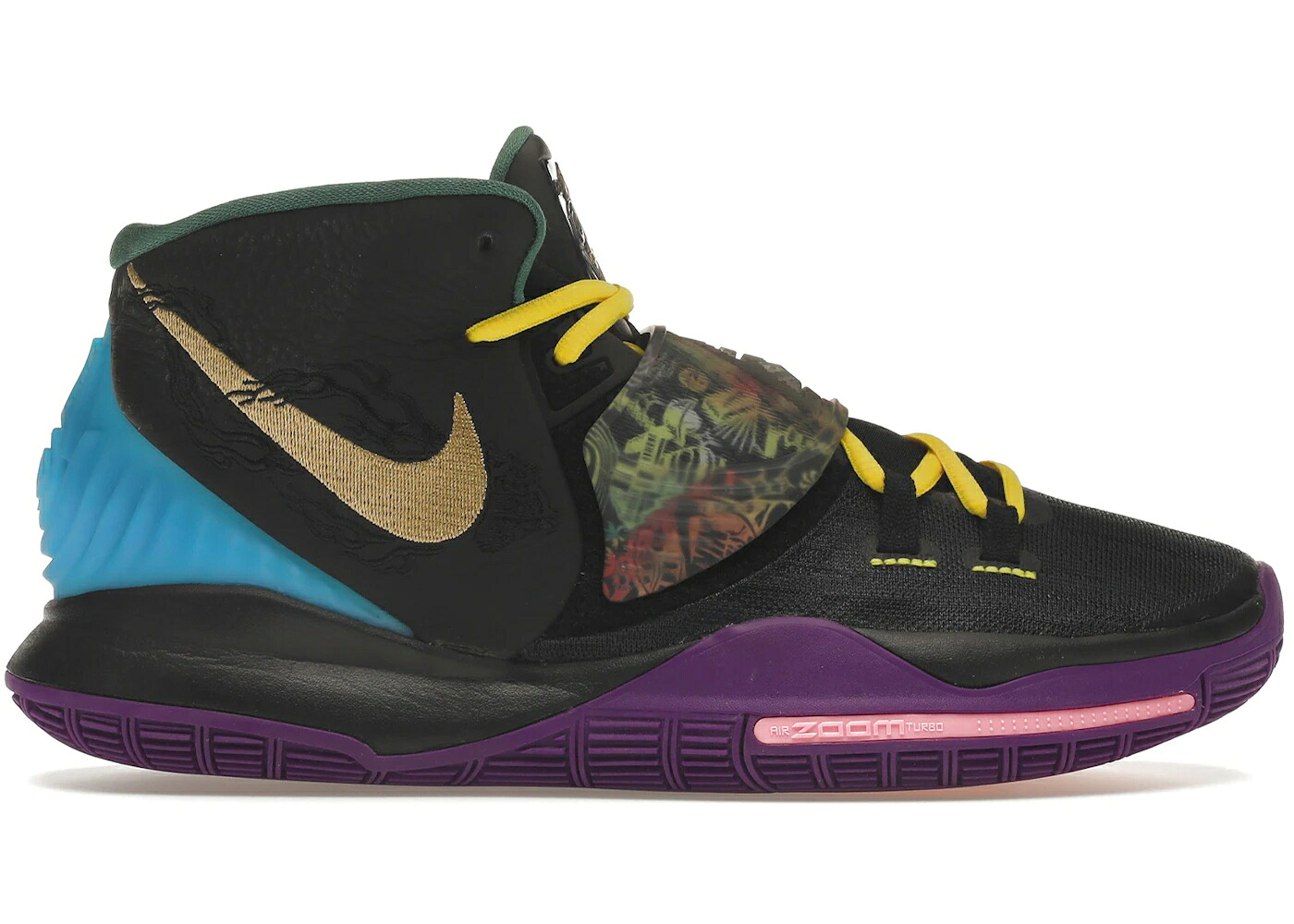 ナイキ カイリー 黒いこと 黒いこと ゴールド 紫 パープル スニーカー メンズ NIKE KYRIE 6 CHINESE NEW YEAR (2020) / BLACK GOLD PURPLE