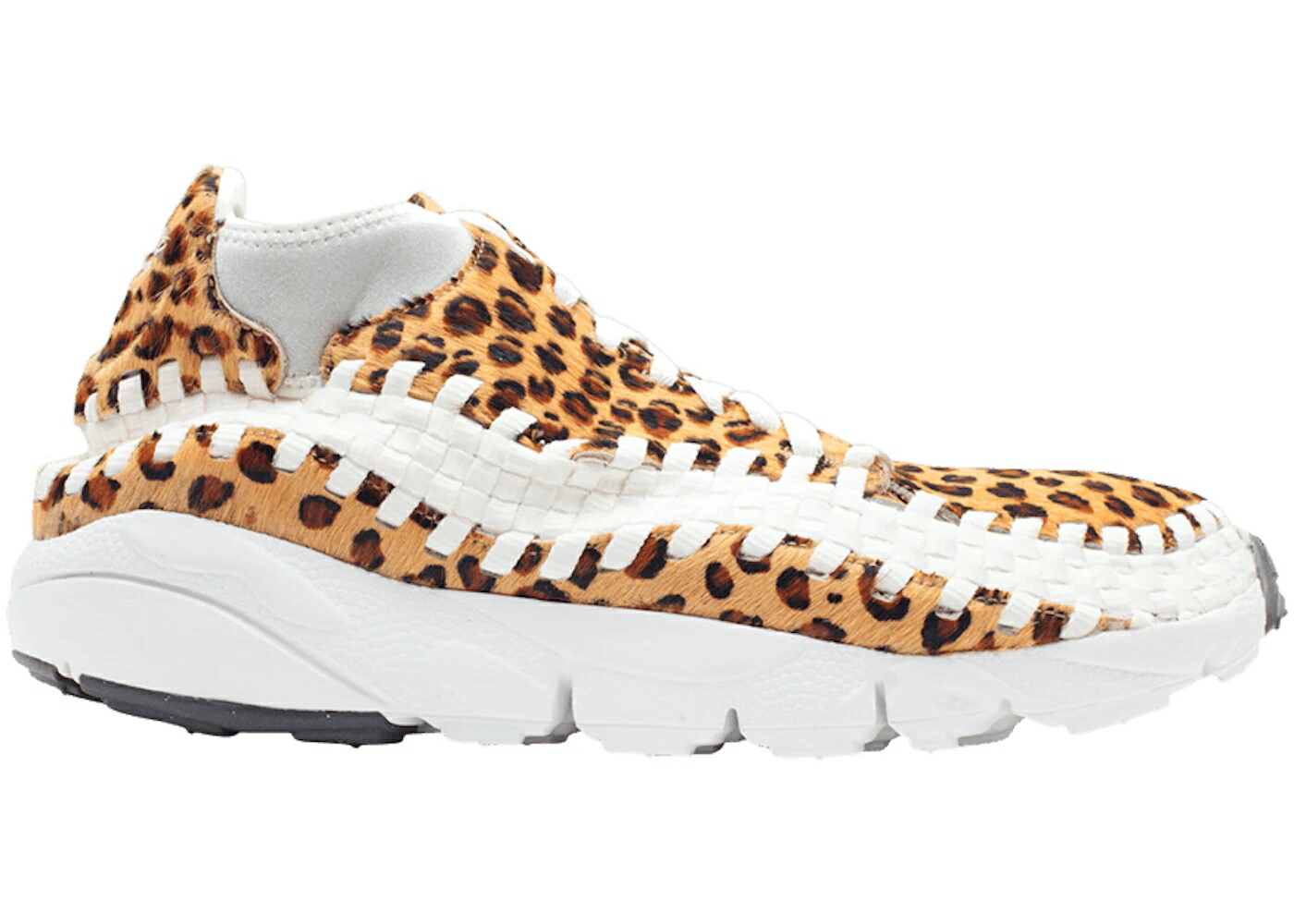 ナイキ ウーブン チャッカ ヒョウ柄 レオパード 白色 ホワイト ミッド スニーカー メンズ NIKE AIR FOOTSCAPE WOVEN CHUKKA PRM LEOPARD / GRAIN SAIL SUMMIT WHITE MID FOG|スニケス