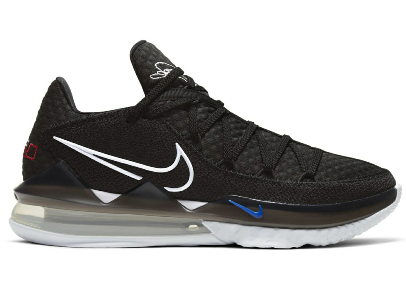 ナイキ レブロン 黒色 ブラック 白色 ホワイト スニーカー メンズ NIKE LEBRON 17 LOW BLACK WHITE MULTI / BLACK WHITE MULTI COLOR