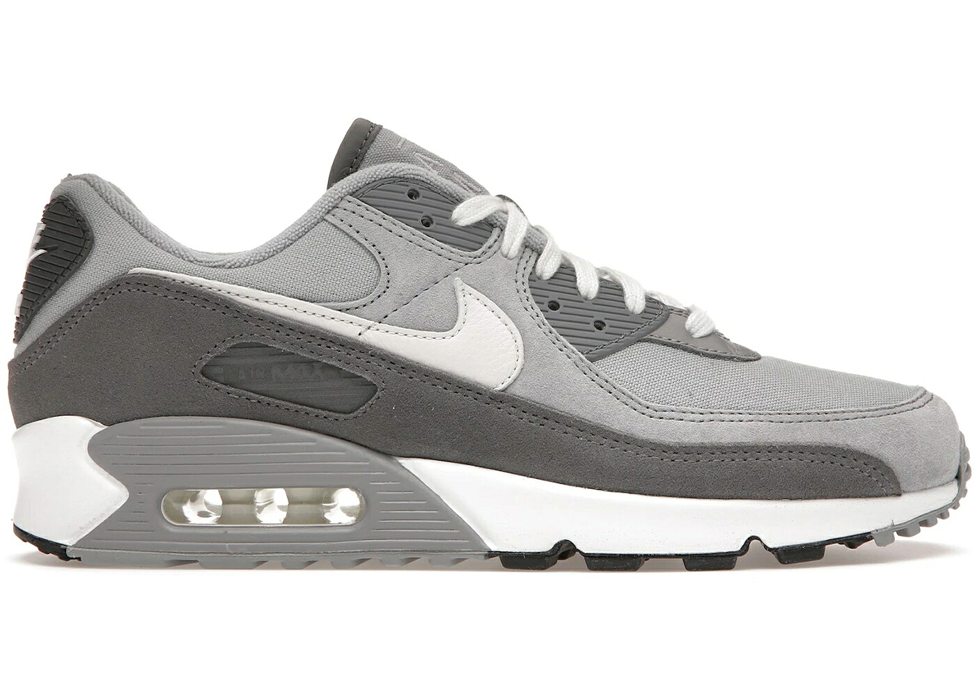 ナイキ マックス 灰色 グレー 白色 ホワイト エアマックス スニーカー メンズ NIKE AIR MAX 90 PRM LIGHT SMOKE GREY / LIGHT SMOKE GREY WHITE PARTICLE