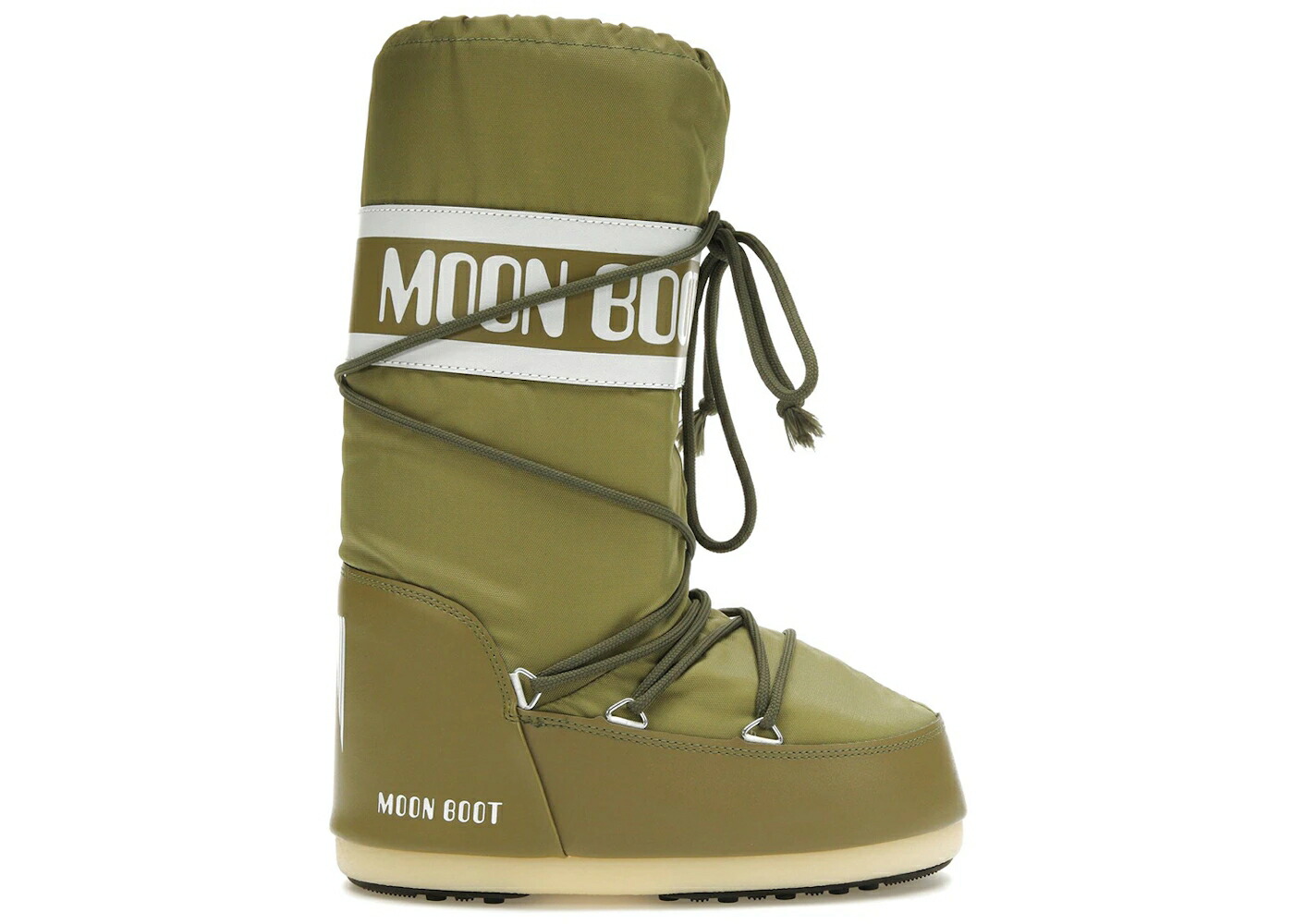お月さまブーツ ブーツ アイコン ナイロン カーキ 緑 緑であること スニーカー ユニ一発やる MOON BOOT MOON BOOT ICON NYLON KHAKI / KHAKI GREEN メンズ