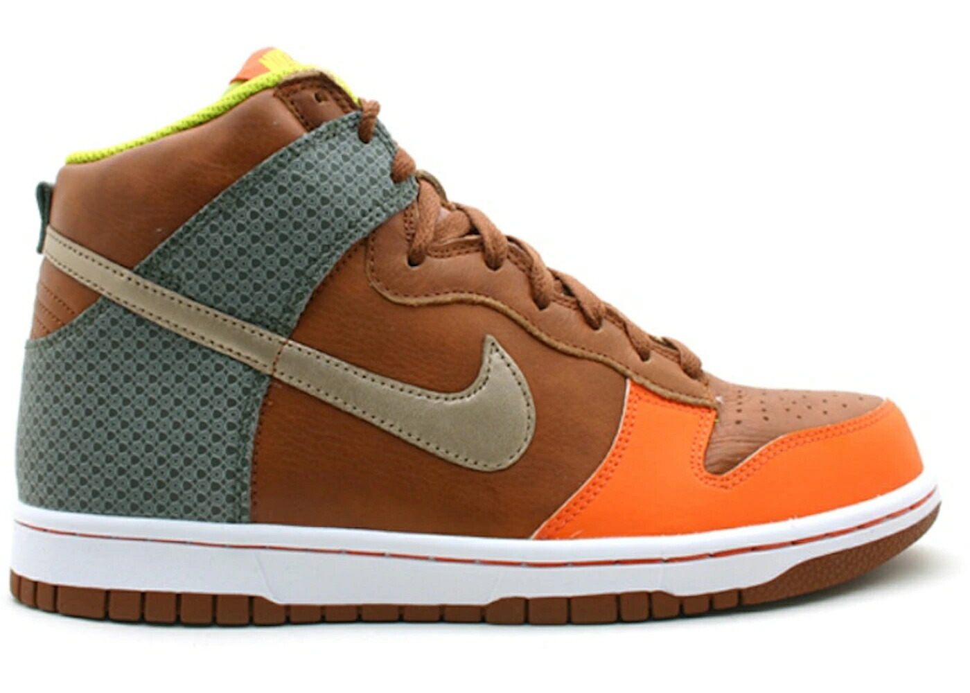 ナイキ ダンク ハイ プレミアム 橙 オレンジ ダンクハイ スニーカー メンズ NIKE DUNK HIGH PREMIUM ORANGE BLAZE / ORANGE BLAZE BLUR COGNAC