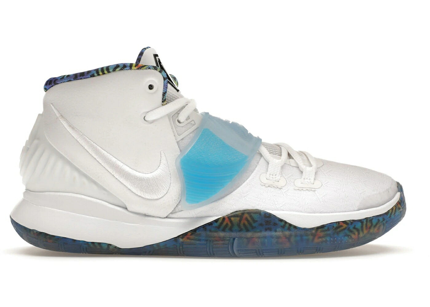 ナイキ カイリー 白いこと 白いこと クリムゾン レーザ お坊っちゃん キッズ NIKE KYRIE 6 WHITE SAPPHIRE CRIMSON (GS) / WHITE WHITE SAPPHIRE LASER もの言う花 マタニティ スニーカー