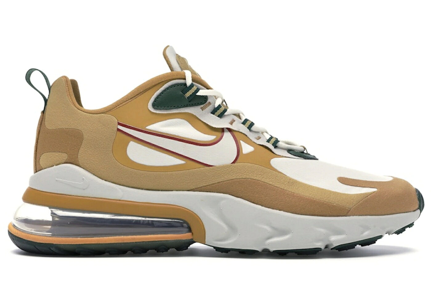 ナイキ マックス リアクト 野球クラブ ゴールド ウィート エア湖マックス スニーカー メンズ NIKE AIR MAX 270 REACT REGGAE / CLUB GOLD FLAT GOLD WHEAT LIGHT