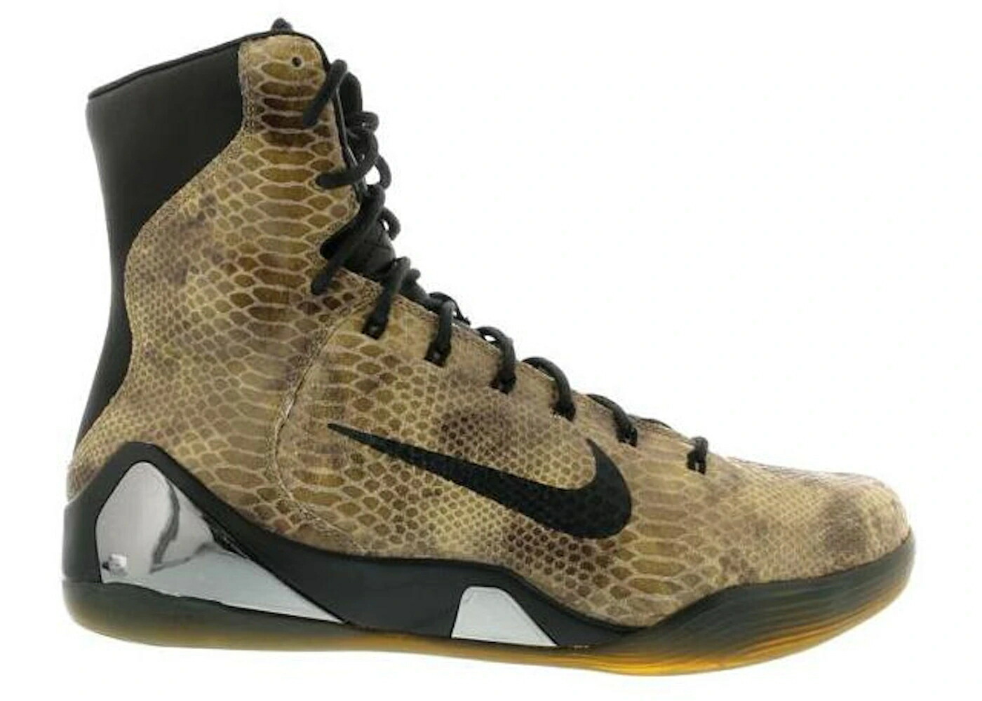 ナイキ コービー ハイ 黒色 ブラック スニーカー メンズ NIKE KOBE 9 EXT HIGH SNAKESKIN / BLACK BLACK