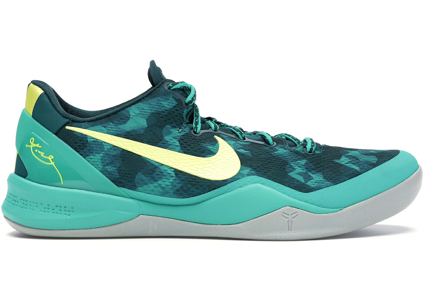 ナイキ コービー 黄色 イエロー SYSTEM+ スニーカー メンズ NIKE KOBE 8 SP SUPERNATURAL / DARK ATOMIC TEAL ELECTRIC YELLOW