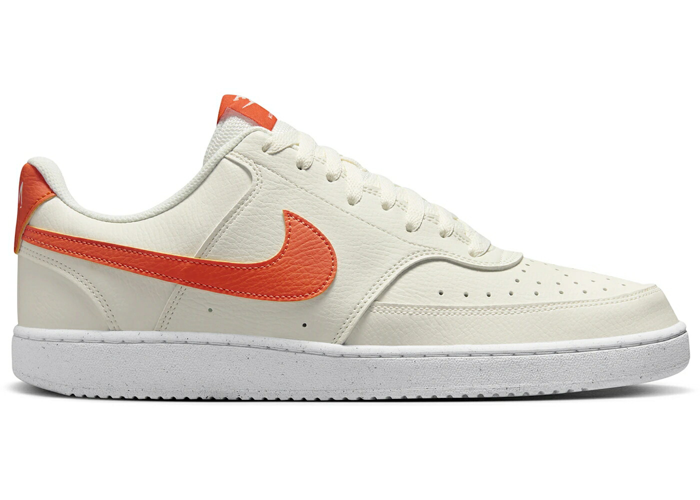 ナイキ 厚地の外套 白いこと 白いこと 橙 オレンジ色 スニーカー メンズ NIKE COURT VISION LOW NEXT NATURE SAIL WHITE SAFETY ORANGE / SAIL WHITE SAFETY ORANGE