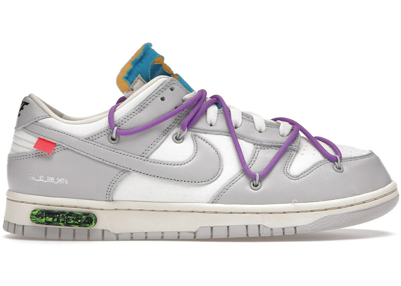 ナイキ ダンク オフホワイト 灰色 グレー ダンクロー スニーカー メンズ NIKE DUNK LOW OFF-WHITE LOT 47 / SAIL NEUTRAL GREY