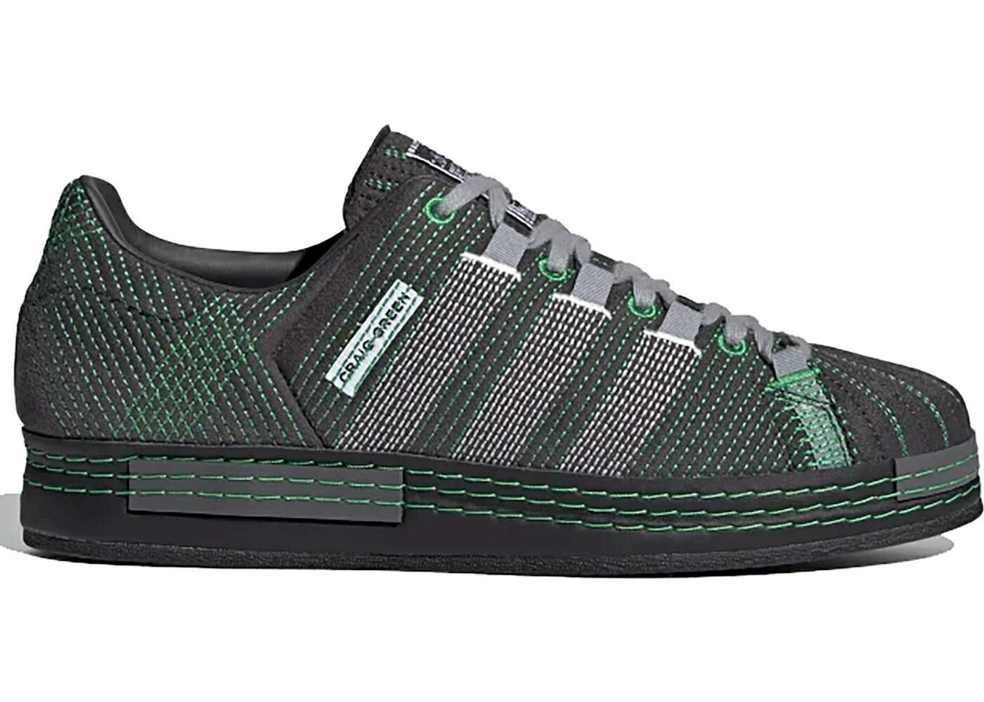 アディダス はやりっ子 緑 緑であること 黒いこと 黒いこと 中核グループ スニーカー メンズ ADIDAS SUPERSTAR CRAIG GREEN UTILITY BLACK / UTILITY BLACK CORE BLACK GREEN
