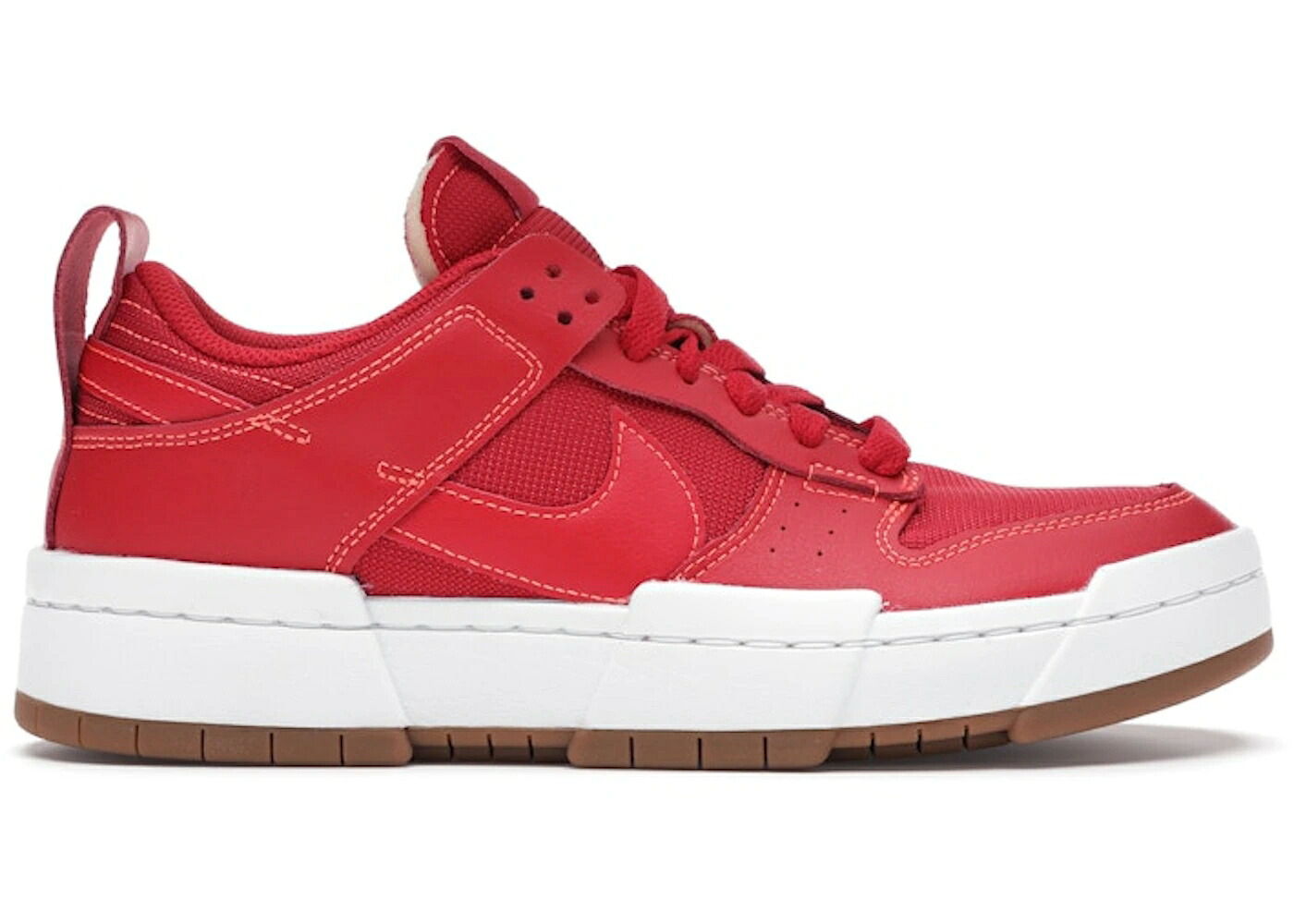 ナイキ ダンク 赤 赤いこと 白いこと 白いこと ダンクロー WOMEN\u0027S スニーカー レディース NIKE DUNK LOW DISRUPT RED GUM (WOMEN\u0027S) / GYM RED SUMMIT WHITE GUM MEDIUM