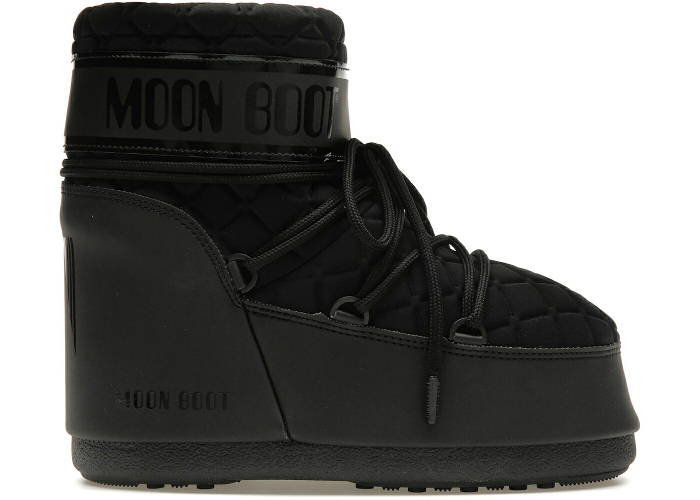 お月さまブーツ ブーツ アイコン キルト 黒いこと 黒いこと スニーカー ユニ一発やる MOON BOOT MOON BOOT ICON QUILT LOW SIGMA BLACK / SIGMA BLACK メンズ