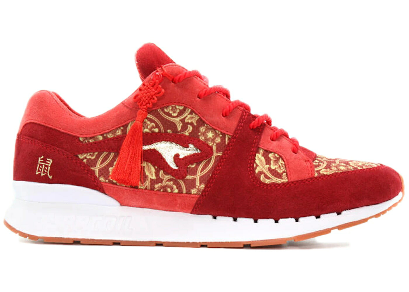 赤 レッド ゴールド スニーカー メンズ KANGAROOS COIL R1 CHINESE NEW YEAR (2020) / RED GOLD