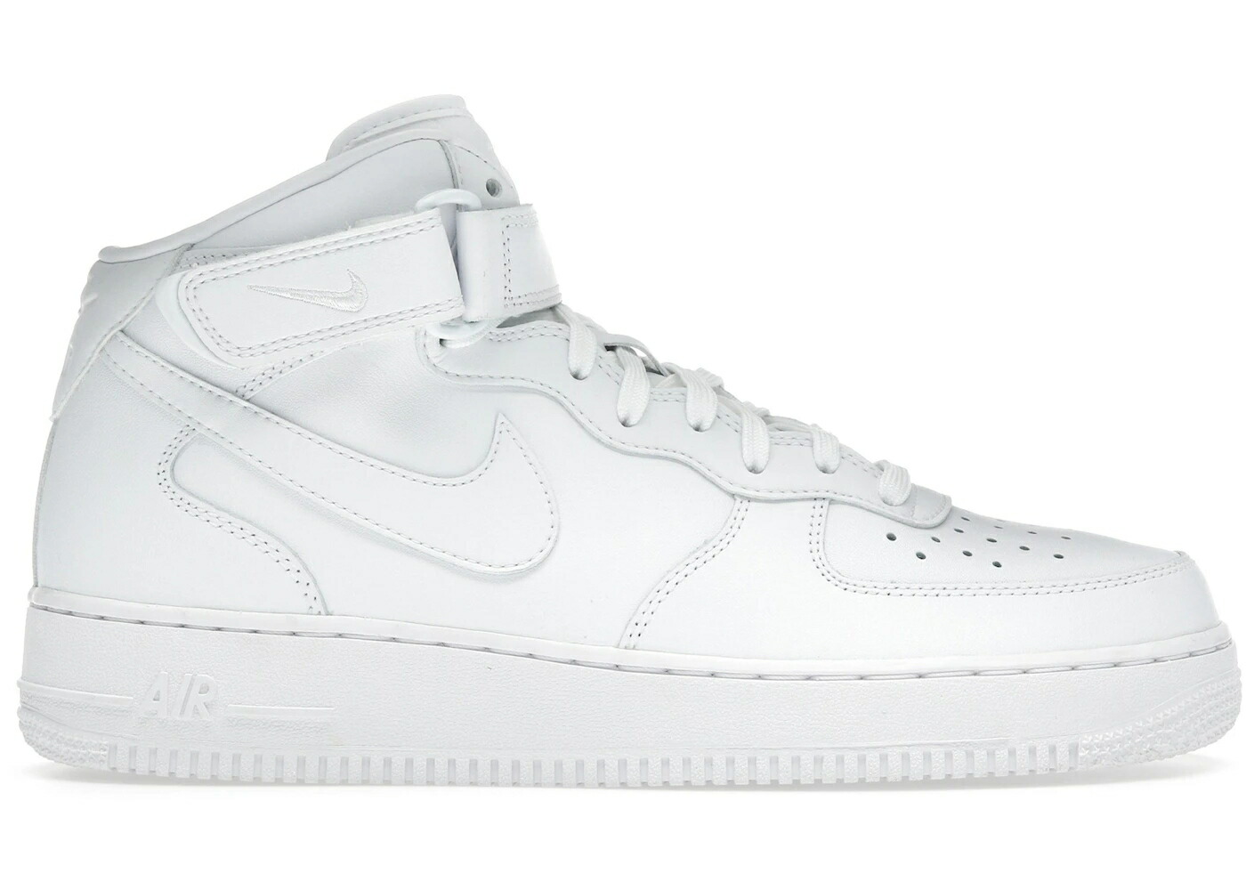 ナイキ ミッド 生新しい 白いこと 白いこと 空軍 スニーカー メンズ NIKE AIR FORCE 1 MID FRESH TRIPLE WHITE / WHITE WHITE WHITE