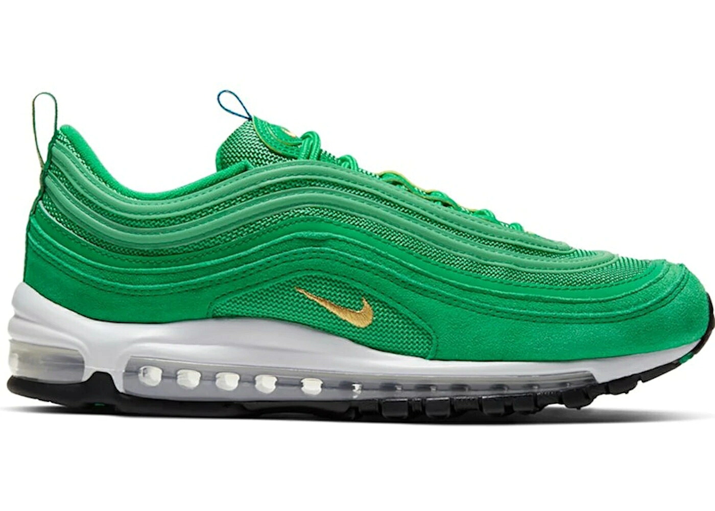 ナイキ マックス 緑 緑であること ゴールド 白いこと 白いこと 大気圏マックス スニーカー メンズ NIKE AIR MAX 97 LUCKY GREEN / LUCKY GREEN METALLIC GOLD WHITE
