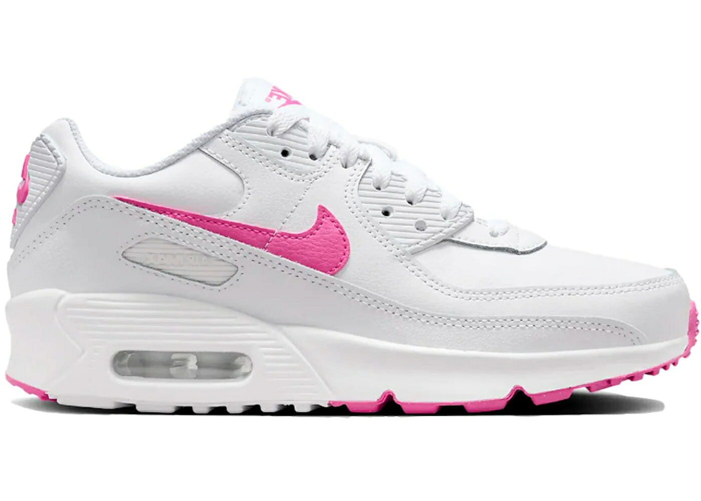 ナイキ マックス 白いこと 白いこと レーザ 大気圏マックス お坊っちゃん キッズ NIKE AIR MAX 90 WHITE LASER FUCHSIA (GS) / WHITE LASER FUCHSIA もの言う花 マタニティ スニーカー
