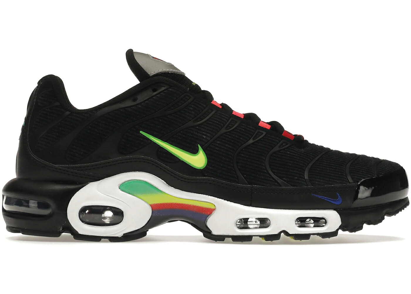 ナイキ マックス コーデュロイ 黒色 ブラック エアマックスプラス スニーカー メンズ NIKE AIR MAX PLUS CORDUROY / BLACK BLACK MULTICOLOR｜スニケス