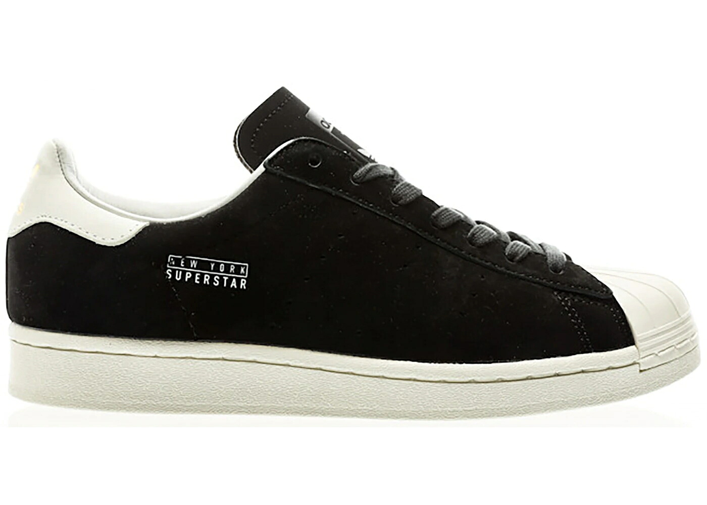 アディダス スーパースター ピュア コア 黒色 ブラック 白色 ホワイト カーボン ニューヨーク スニーカー メンズ ADIDAS SUPERSTAR PURE NEW YORK / CORE BLACK CLOUD WHITE CARBON