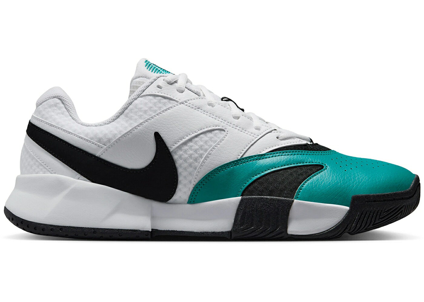 ナイキ 厚地の外套 ともし火 白いこと 白いこと 黒いこと 黒いこと スニーカー メンズ NIKE COURT LITE 4 WHITE RADIANT EMERALD BLACK / WHITE RADIANT EMERALD BLACK
