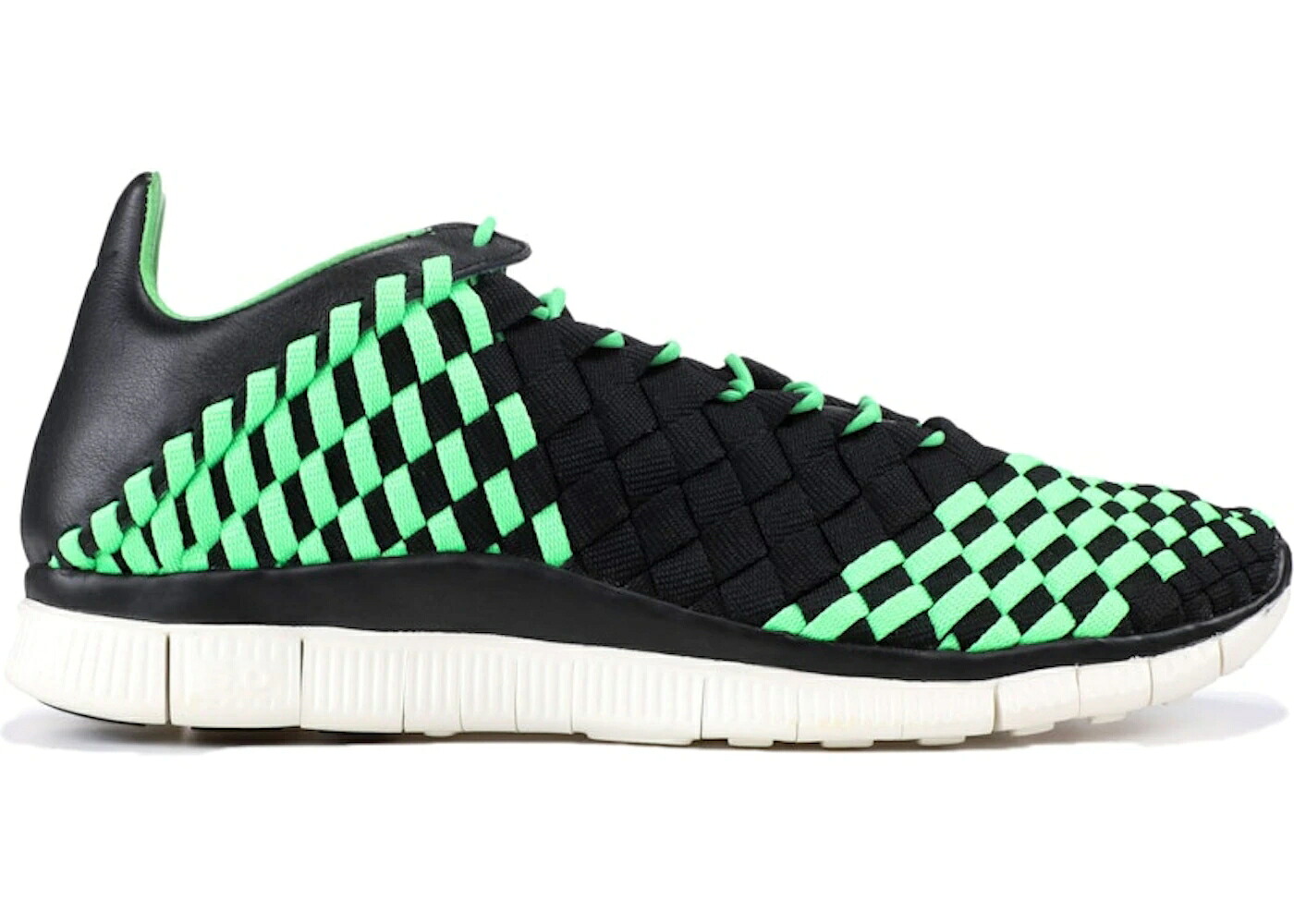 ナイキ 無償性 ウーブン 黒いこと 黒いこと 緑 緑であること スニーカー メンズ NIKE FREE INNEVA WOVEN BLACK POISON GREEN / BLACK BLAXK POISON GREEN SAIL