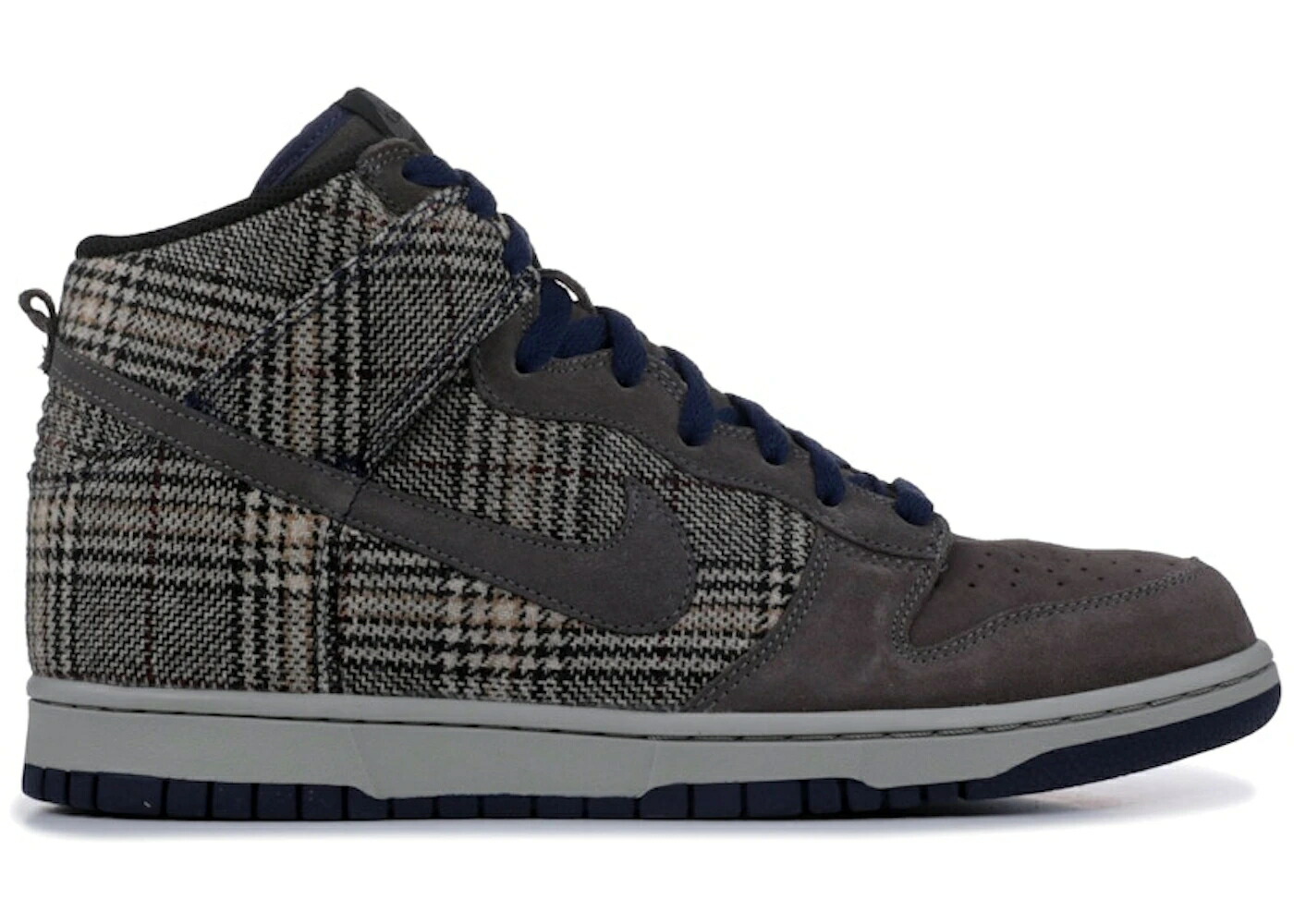 ナイキ ダンク ハイ プレミアム ミッド 紺色 ネイビー 灰色 グレー ダンクハイ スニーカー メンズ NIKE DUNK HIGH PREMIUM TWEED PACK / MID FOG MID NAVY MEDIUM GREY