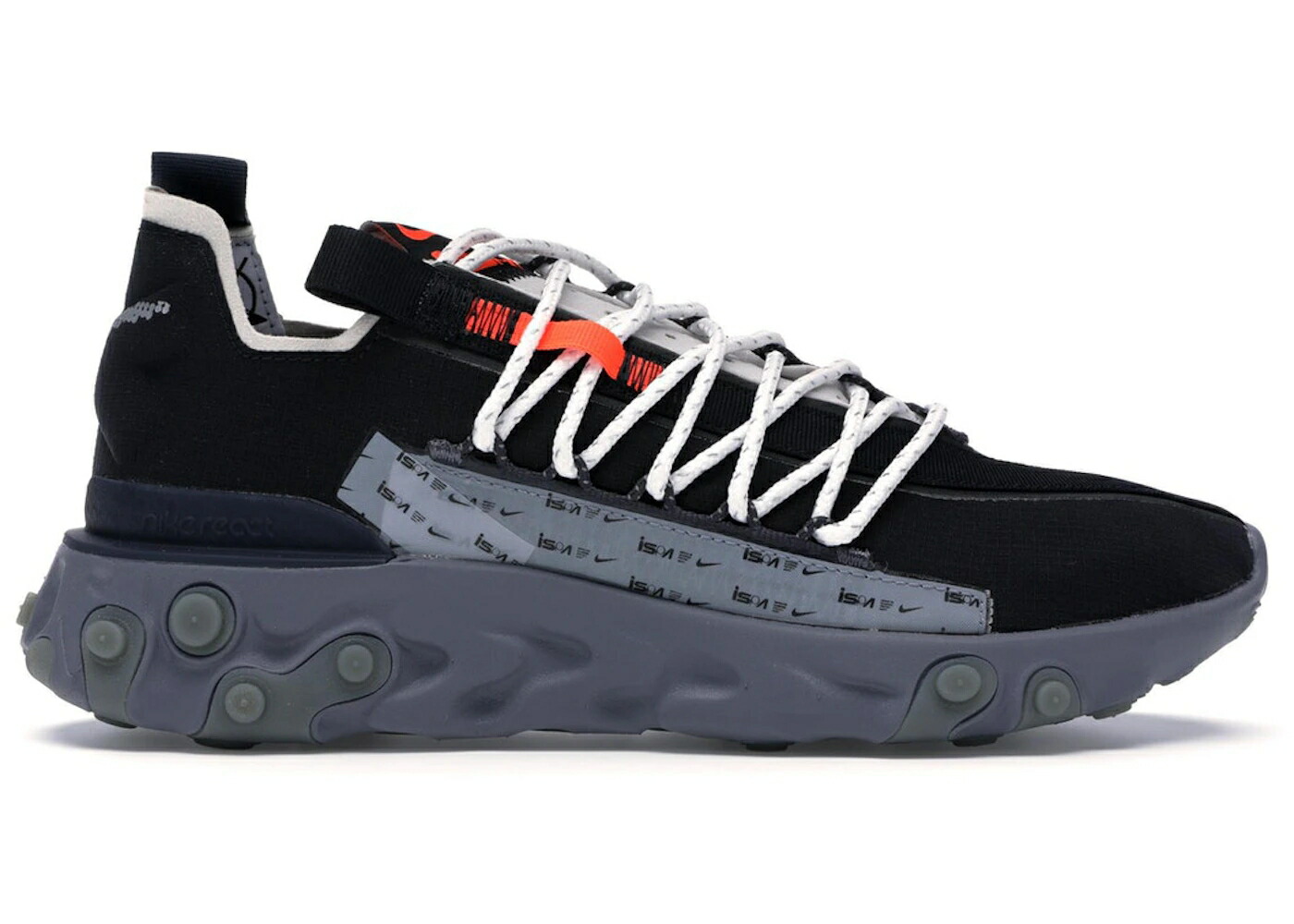 ナイキ リアクト 黒いこと 黒いこと しろがね色 しろがね色 スニーカー メンズ NIKE ISPA REACT LOW BLACK / BLACK GUNSMOKE METALLIC SILVER