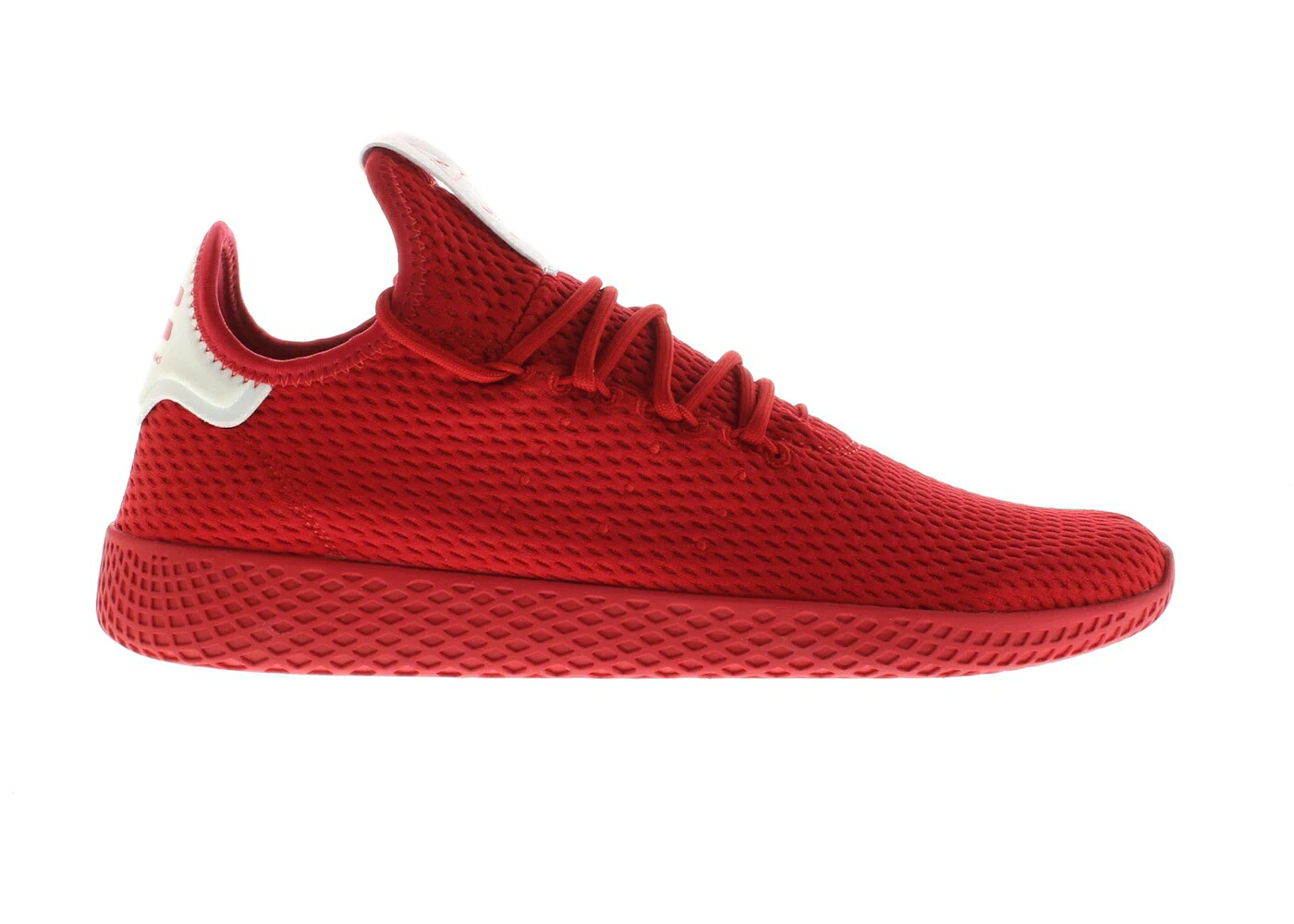 アディダス 庭球 益荒男 白いこと 白いこと スニーカー メンズ ADIDAS TENNIS HU PHARRELL SOLID SCARLET / SCARLET SCARLET FOOTWEAR WHITE