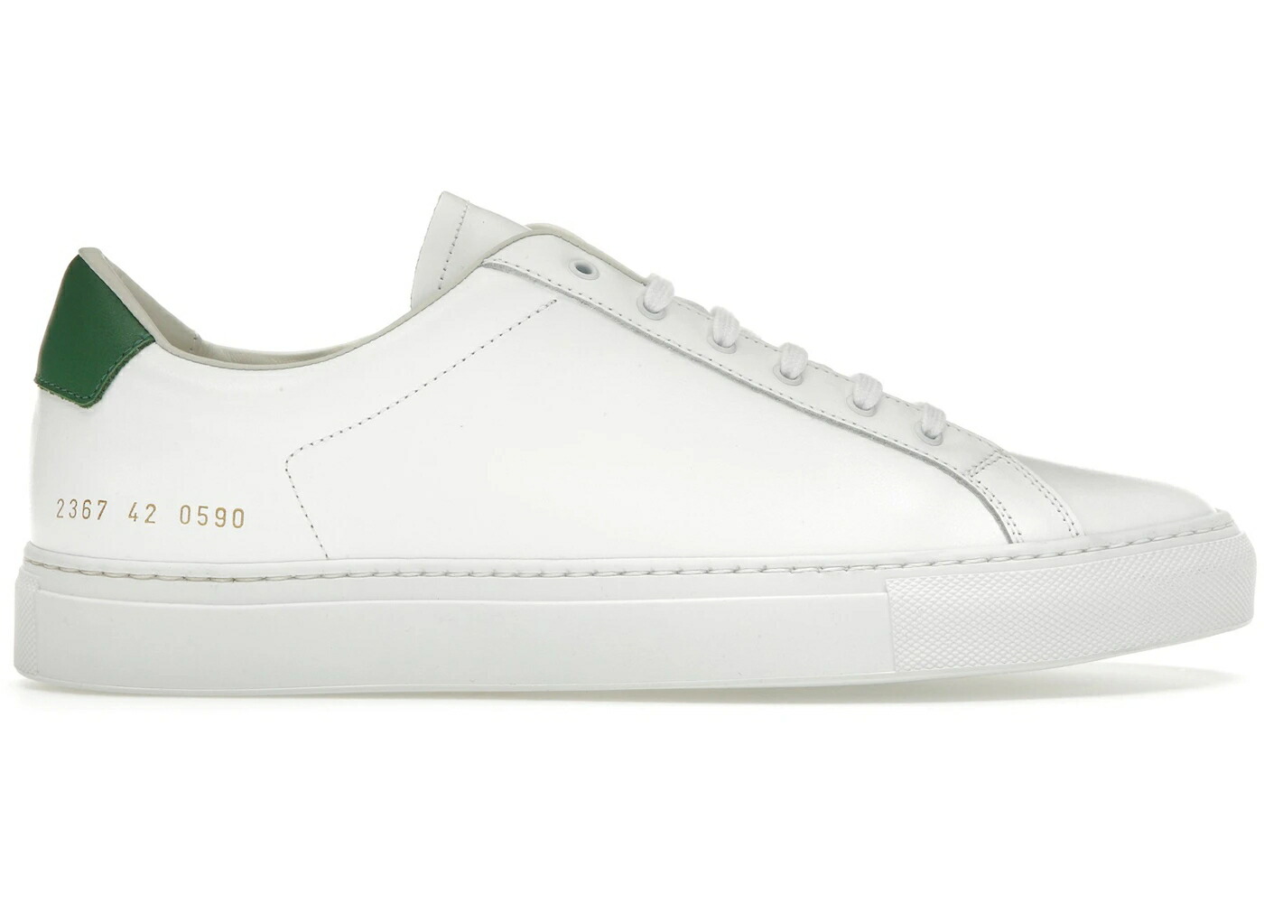 コモンプロジェクト 白色 ホワイト 緑 グリーン スニーカー メンズ COMMON PROJECTS COMMON PROJECTS RETRO LOW WHITE GREEN / WHITE GREEN