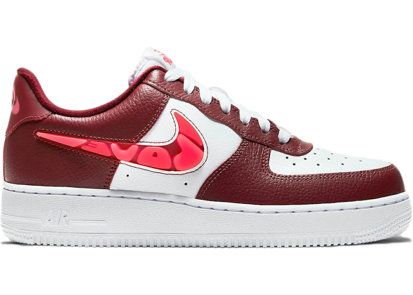 ナイキ 白いこと 白いこと 赤 赤いこと 空軍 WOMEN\u0027S スニーカー レディース NIKE AIR FORCE 1 LOW LOVE FOR ALL (WOMEN\u0027S) / WHITE DARK RED RED