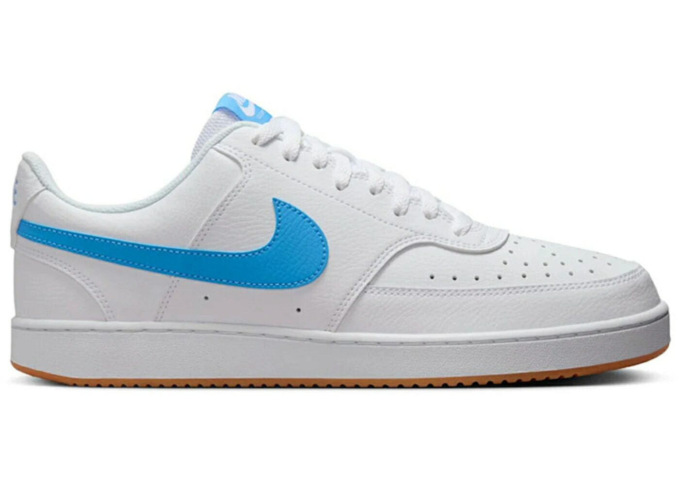 ナイキ 厚地の外套 白いこと 白いこと 青碧 青碧 黄味がかった 黄色 スニーカー メンズ NIKE COURT VISION LOW WHITE UNIVERSITY BLUE / WHITE GUM YELLOW UNIVERSITY BLUE