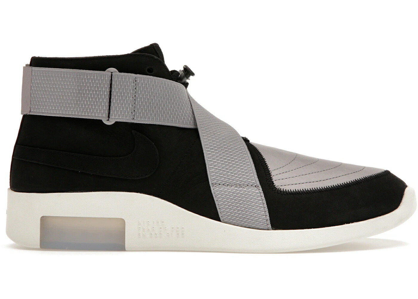 ナイキ 黒色 ブラック 灰色 グレー 白色 ホワイト フィアーオブゴッド F\u0026F スニーカー メンズ NIKE AIR FEAR OF GOD RAID (F\u0026F) / BLACK MEDIUM GREY WHITE