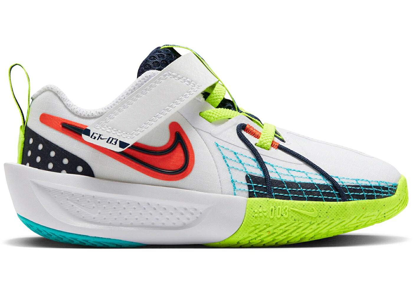 ナイキ 白色 ホワイト 赤 レッド ジュニア キッズ NIKE GT CUT 3 SE WHITE OBSIDIAN PICANTE RED (PS) / WHITE PICANTE RED VOLT OBSIDIAN ベビー マタニティ スニーカー