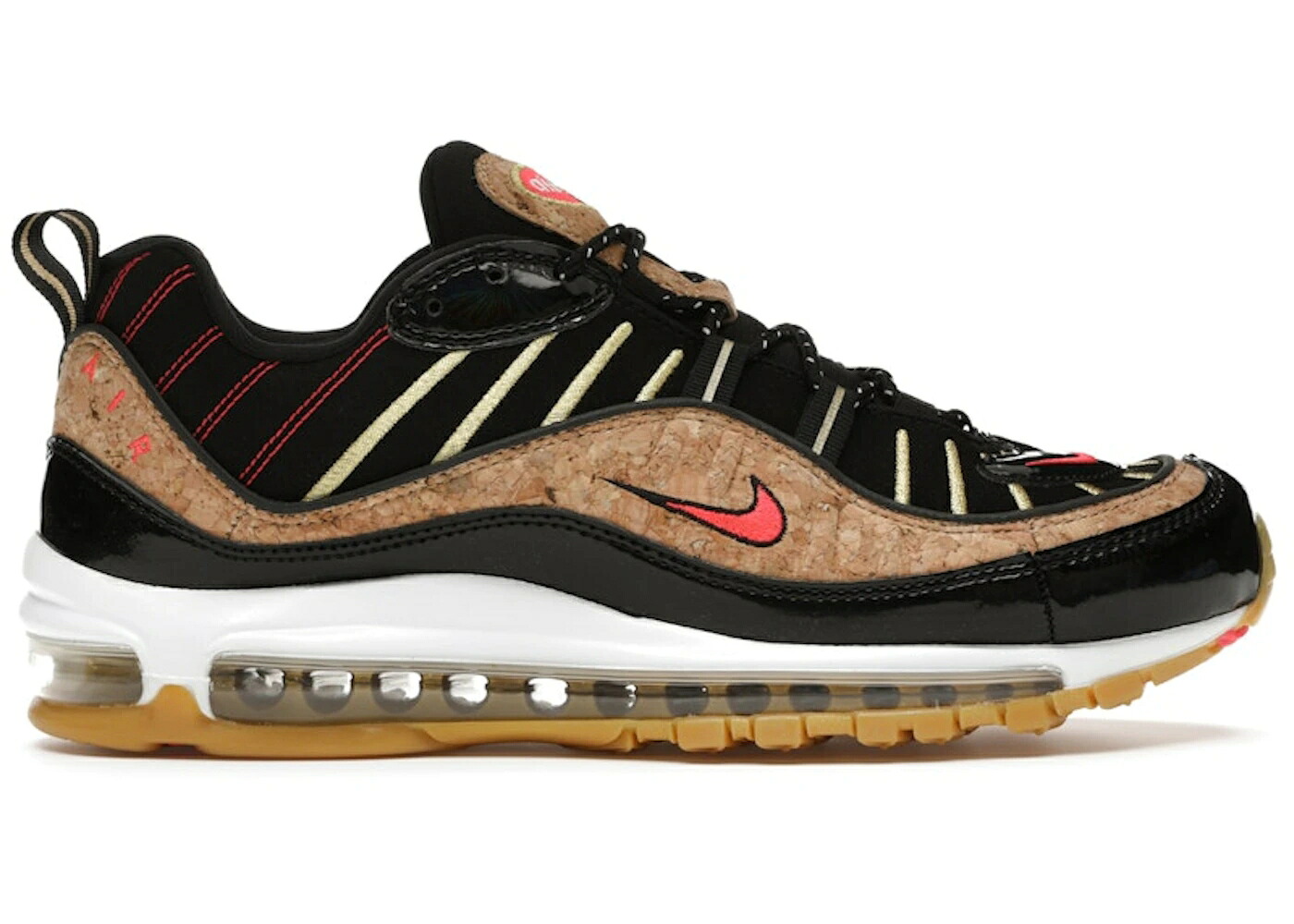 ナイキ マックス 黒色 ブラック 青色 ブルー 白色 ホワイト 赤 レッド エアマックス スニーカー メンズ NIKE AIR MAX 98 NEXT YEAR / BLACK LIGHT PHOTO BLUE WHITE RED|スニケス