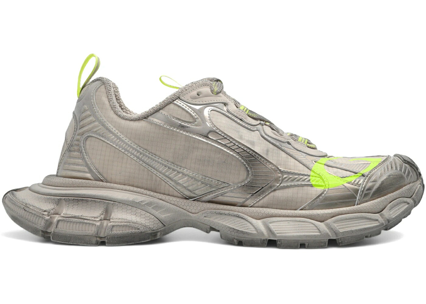 バレンシアガ 黄色 イエロー スニーカー メンズ BALENCIAGA 3XL RIPSTOP TAUPE FLUO YELLOW / TAUPE FLUO YELLOW