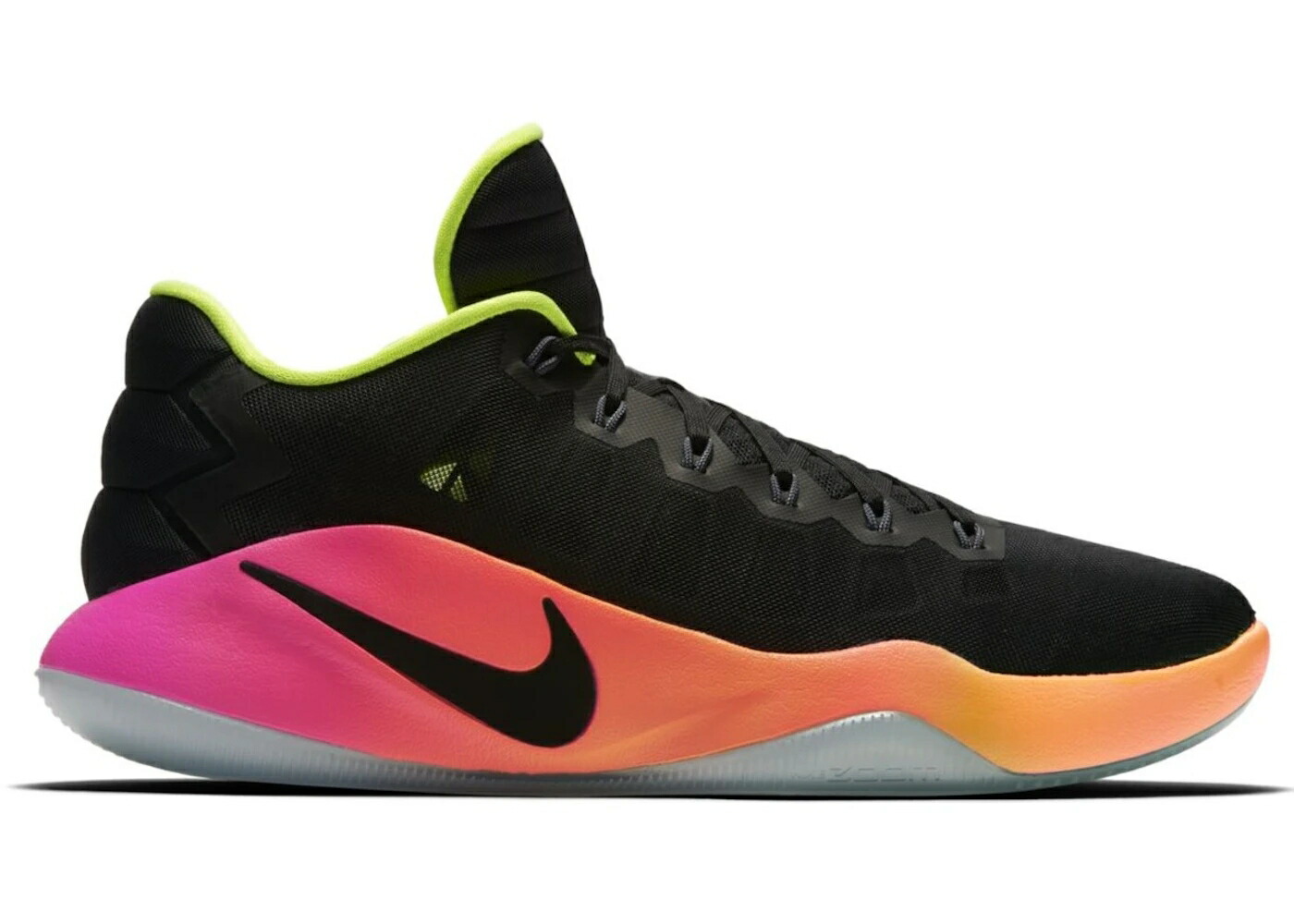 ナイキ ハイパーダンク 黒色 ブラック ピンク ブラスト スニーカー メンズ NIKE HYPERDUNK 2016 LOW UNLIMITED / BLACK BLACK PINK BLAST VOLT
