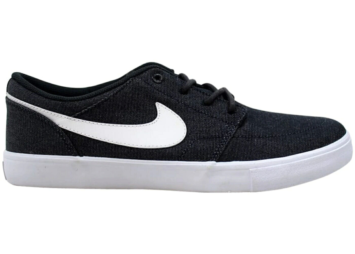 ナイキ エスビー 白色 ホワイト 黒色 ブラック スニーカー メンズ NIKE SB PORTMORE II SOLAR CANVAS ANTHRACITE / ANTHRACITE WHITE BLACK