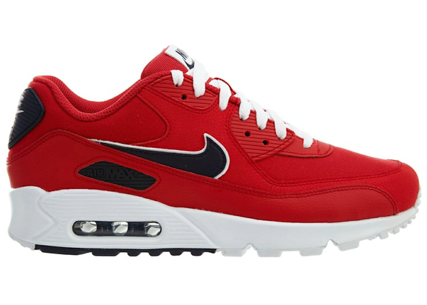 ナイキ マックス 赤 赤いこと 青み 青色 大気圏マックス スニーカー メンズ NIKE AIR MAX 90 UNIVERSITY RED / UNIVERSITY RED BLACKENED BLUE