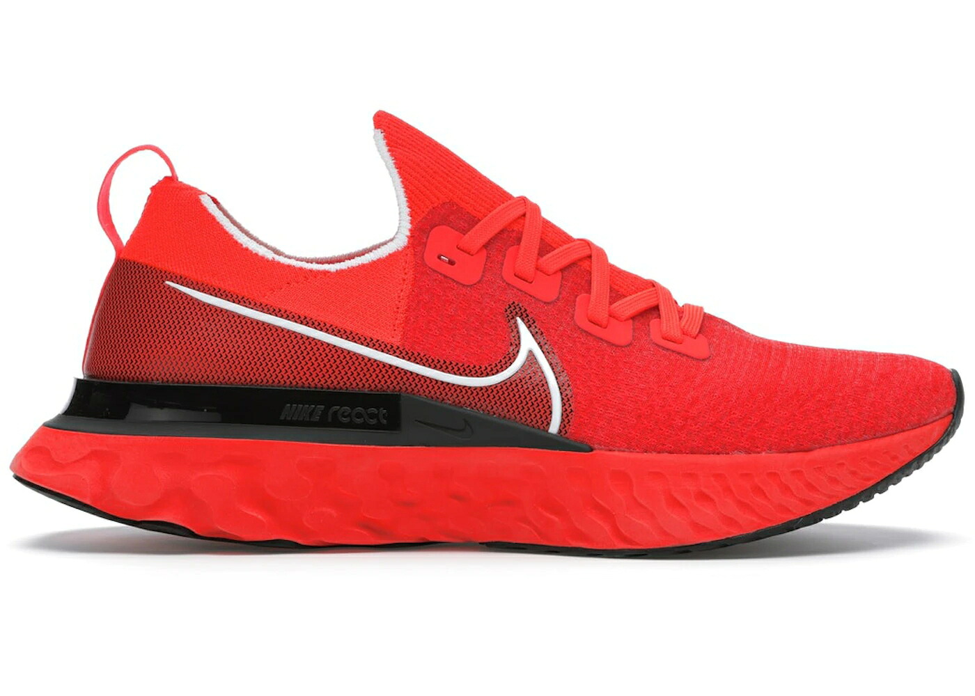 ナイキ リアクト 幽客 飛球編み物 クリムゾン 黒いこと 黒いこと スニーカー メンズ NIKE REACT INFINITY RUN FLYKNIT BRIGHT CRIMSON BLACK / BRIGHT CRIMSON BLACK INFRARED