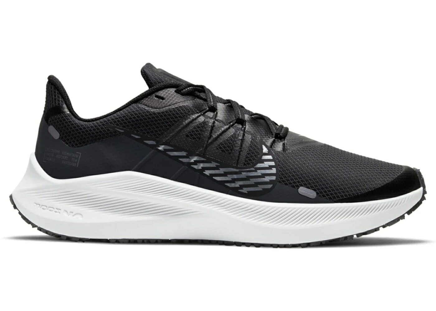 ナイキ 黒いこと 黒いこと 冷やりとした 薄墨色 薄墨色 WOMEN\u0027S スニーカー レディース NIKE WINFLO 7 SHIELD BLACK (WOMEN\u0027S) / BLACK METALLIC COOL GREY OFF